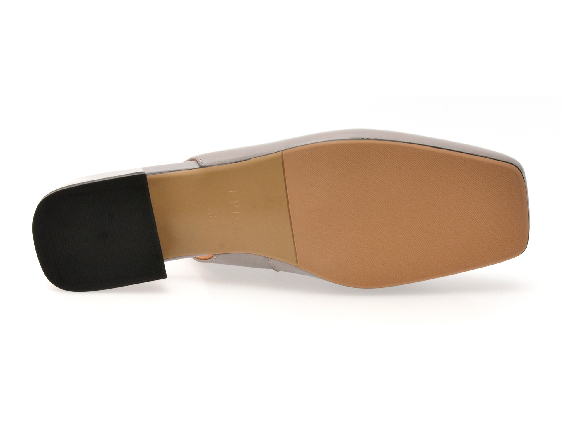 Pantofi EPICA gri, 32S, din piele naturala