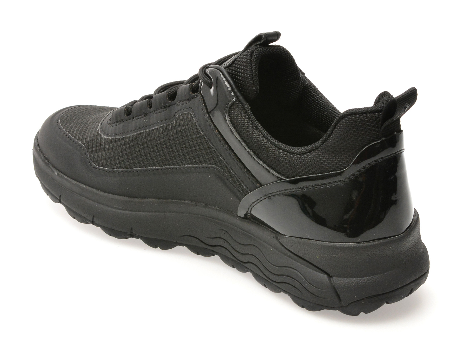 Pantofi sport GEOX negri, D5626C, din material textil