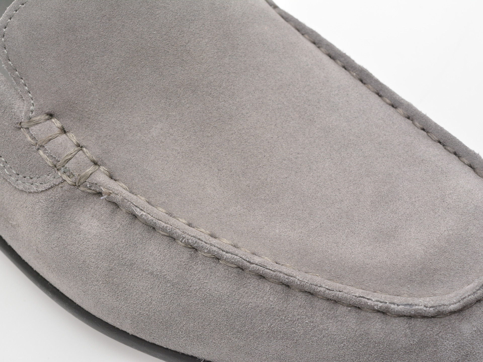 Mocasini GEOX gri, U450WB, din piele intoarsa