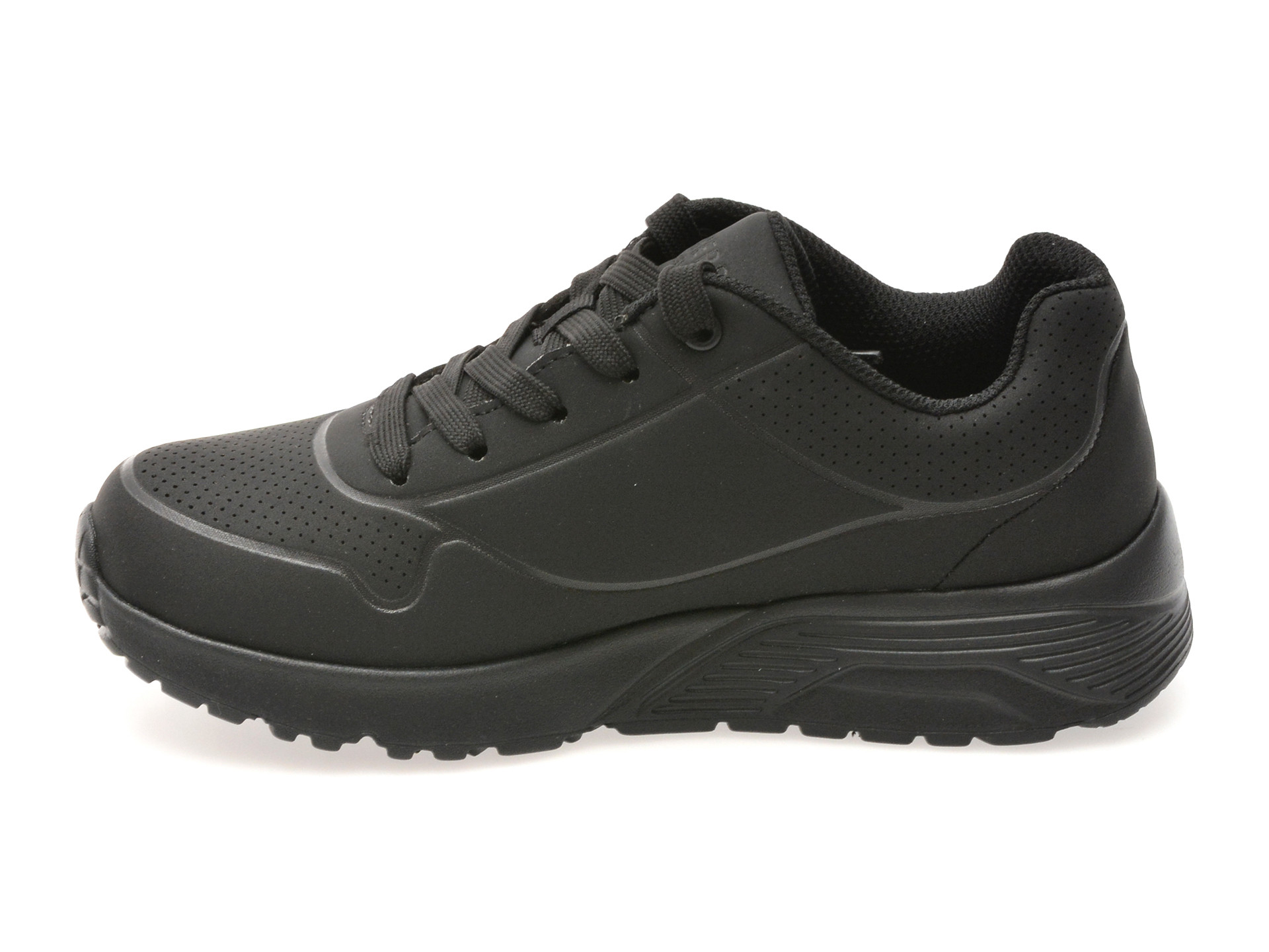 Pantofi sport SKECHERS negri, UNO LITE, din piele ecologica