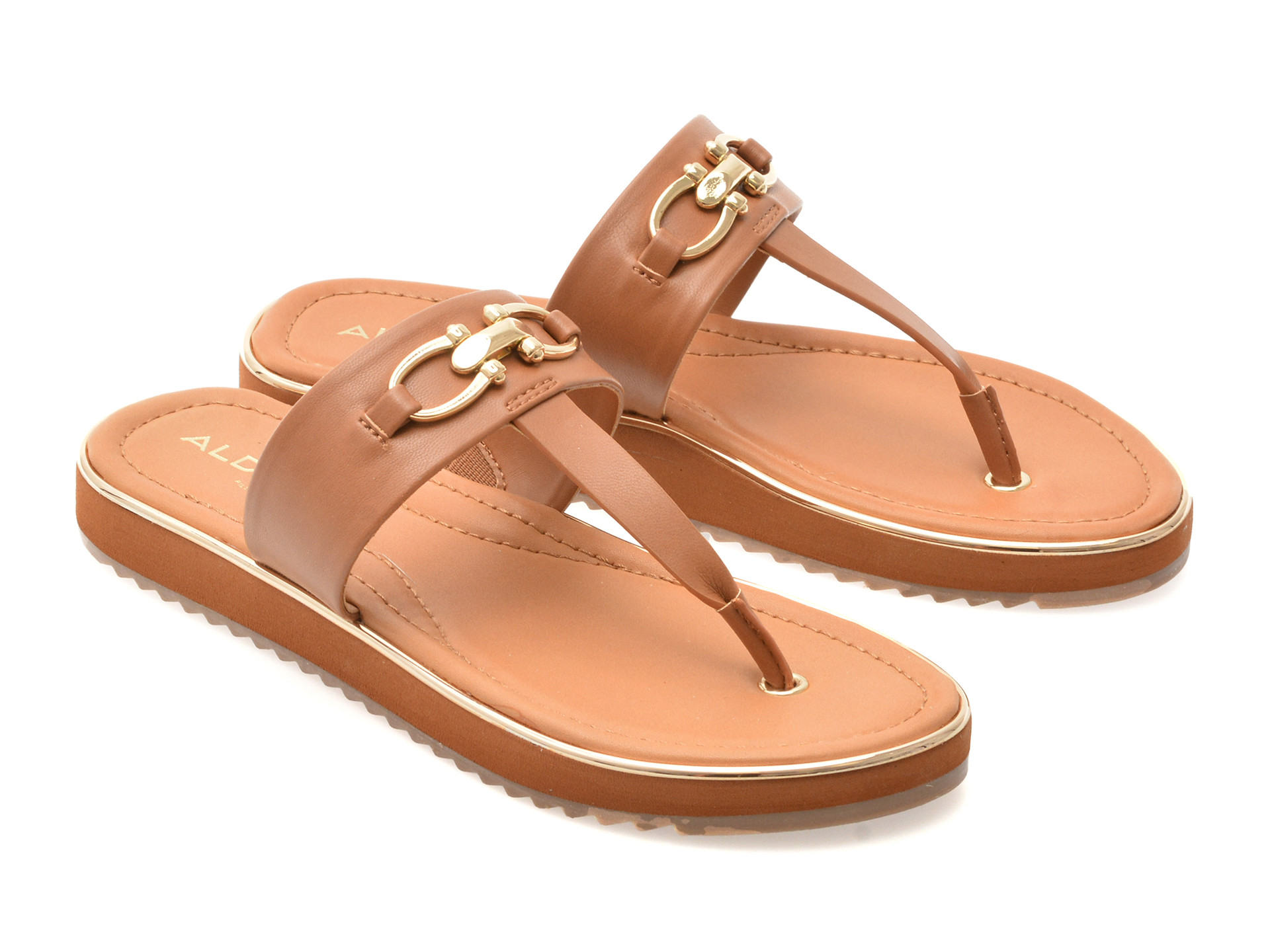 Papuci ALDO maro, LAJOLLA 230, din piele ecologica