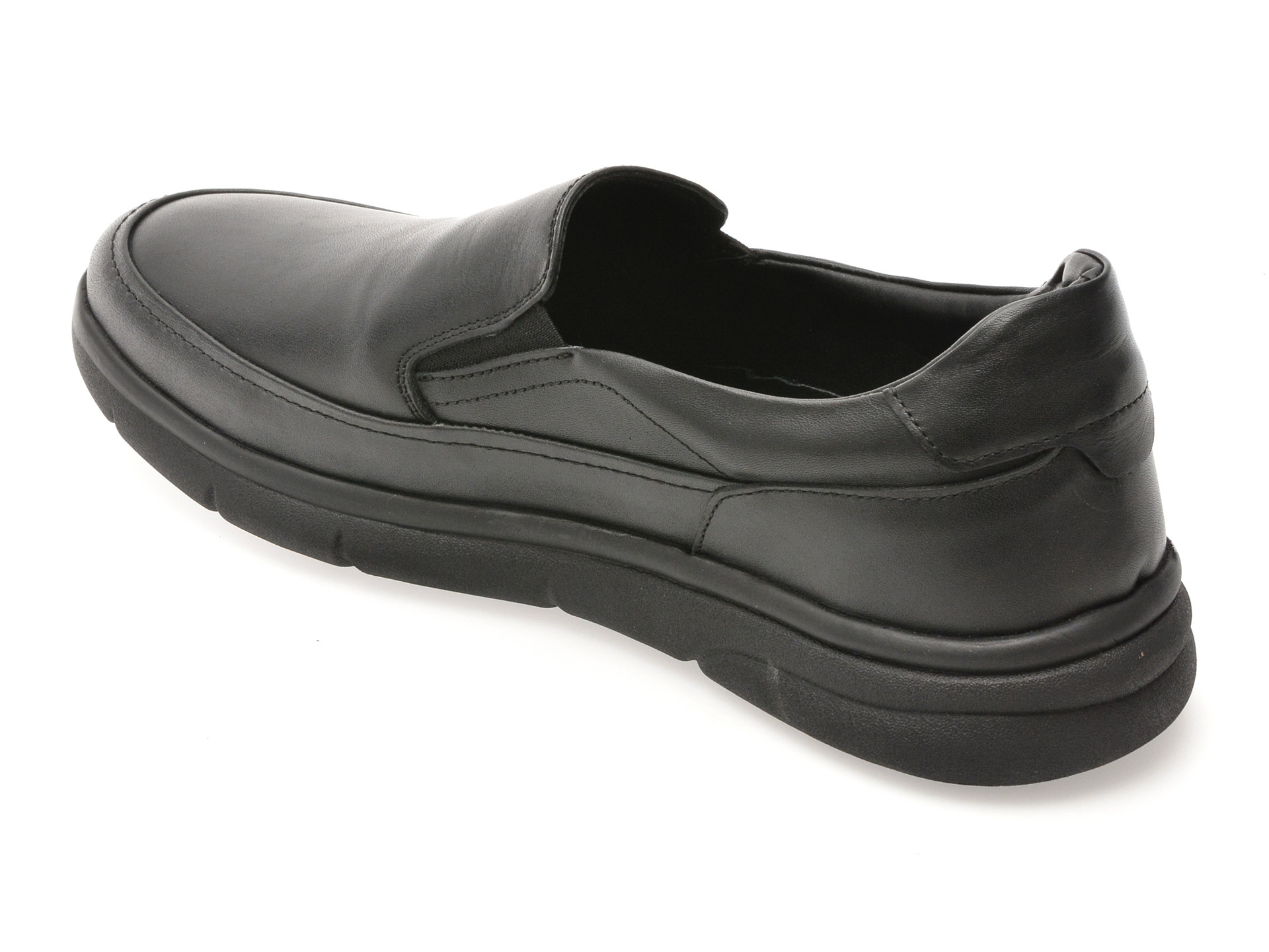 Pantofi OTTER negri, 10605, din piele naturala