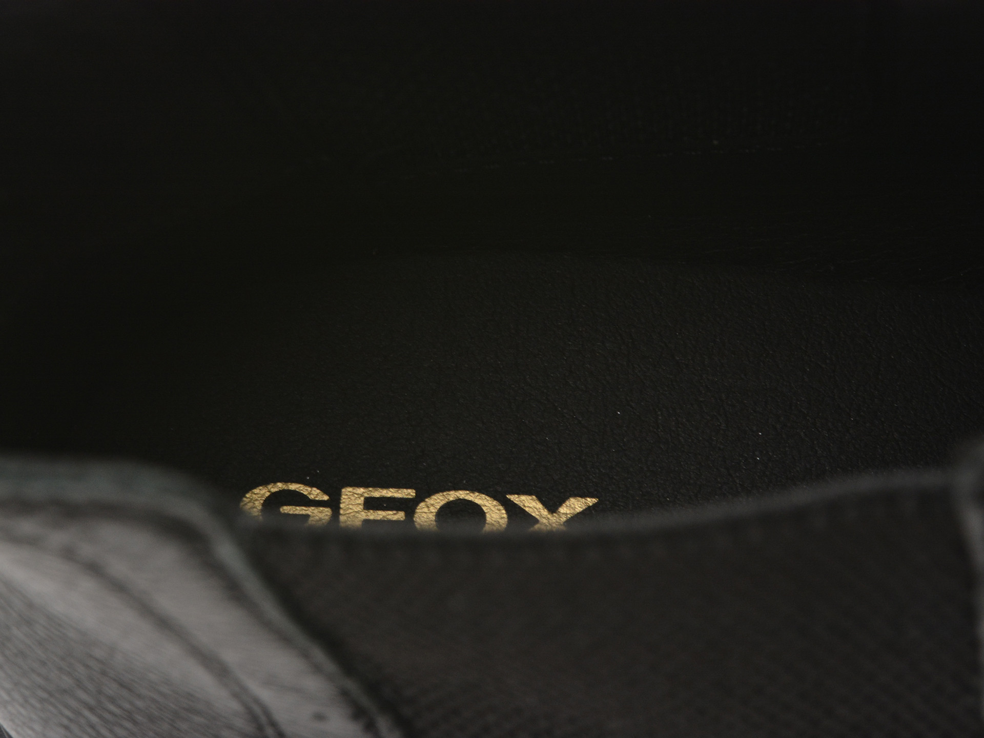 Ghete GEOX negre, U36D1C, din piele naturala