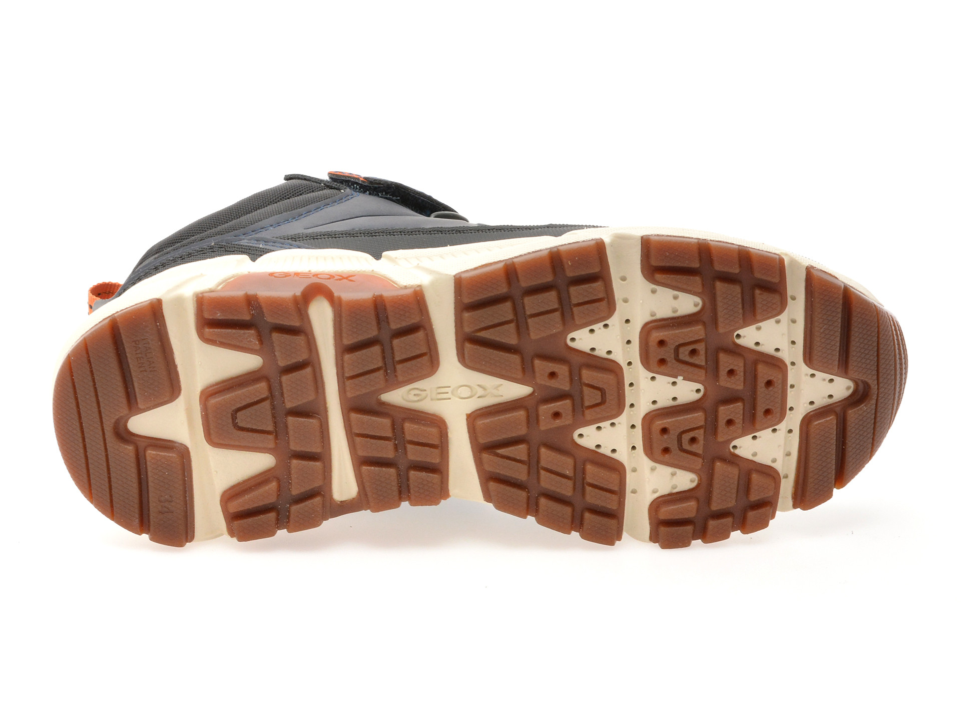 Ghete GEOX bleumarin, J36LCG, din piele ecologica