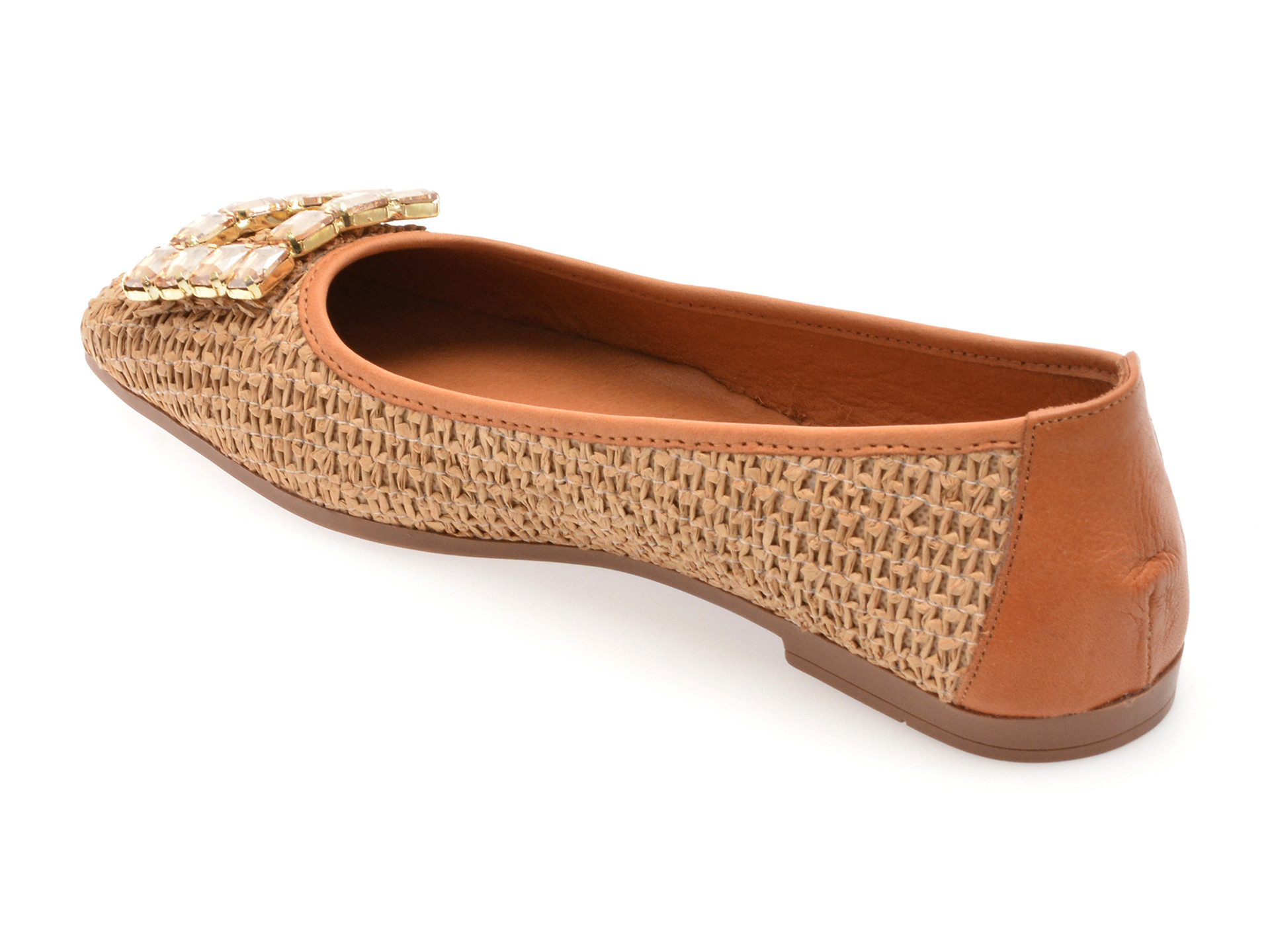 Balerini EPICA maro, 97574, din material textil