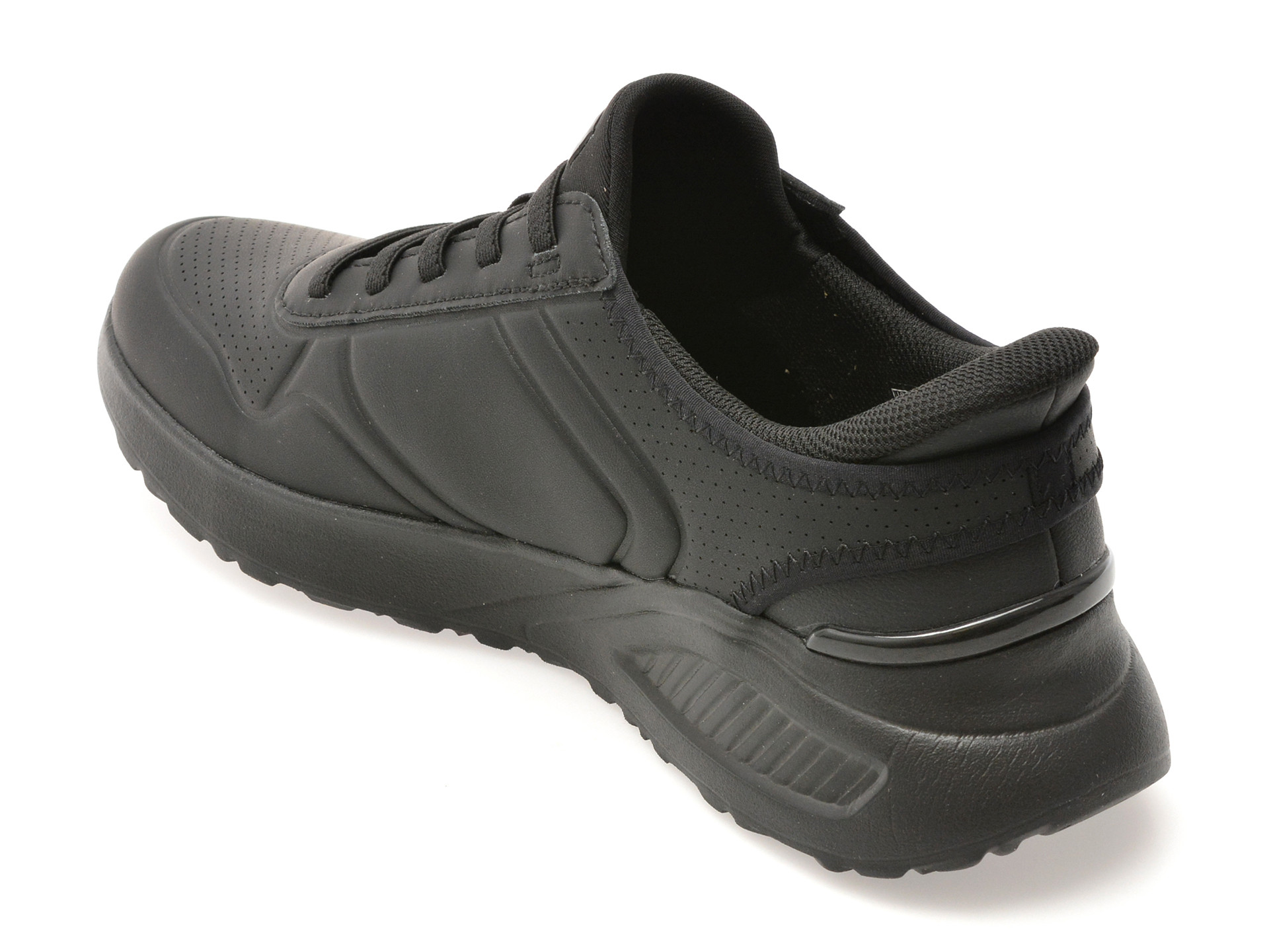 Pantofi sport SKECHERS negri, UNO LITE, din piele ecologica