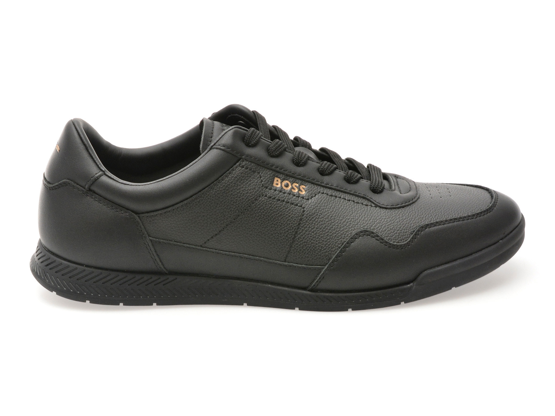 Pantofi sport BOSS negri, 6525, din piele ecologica