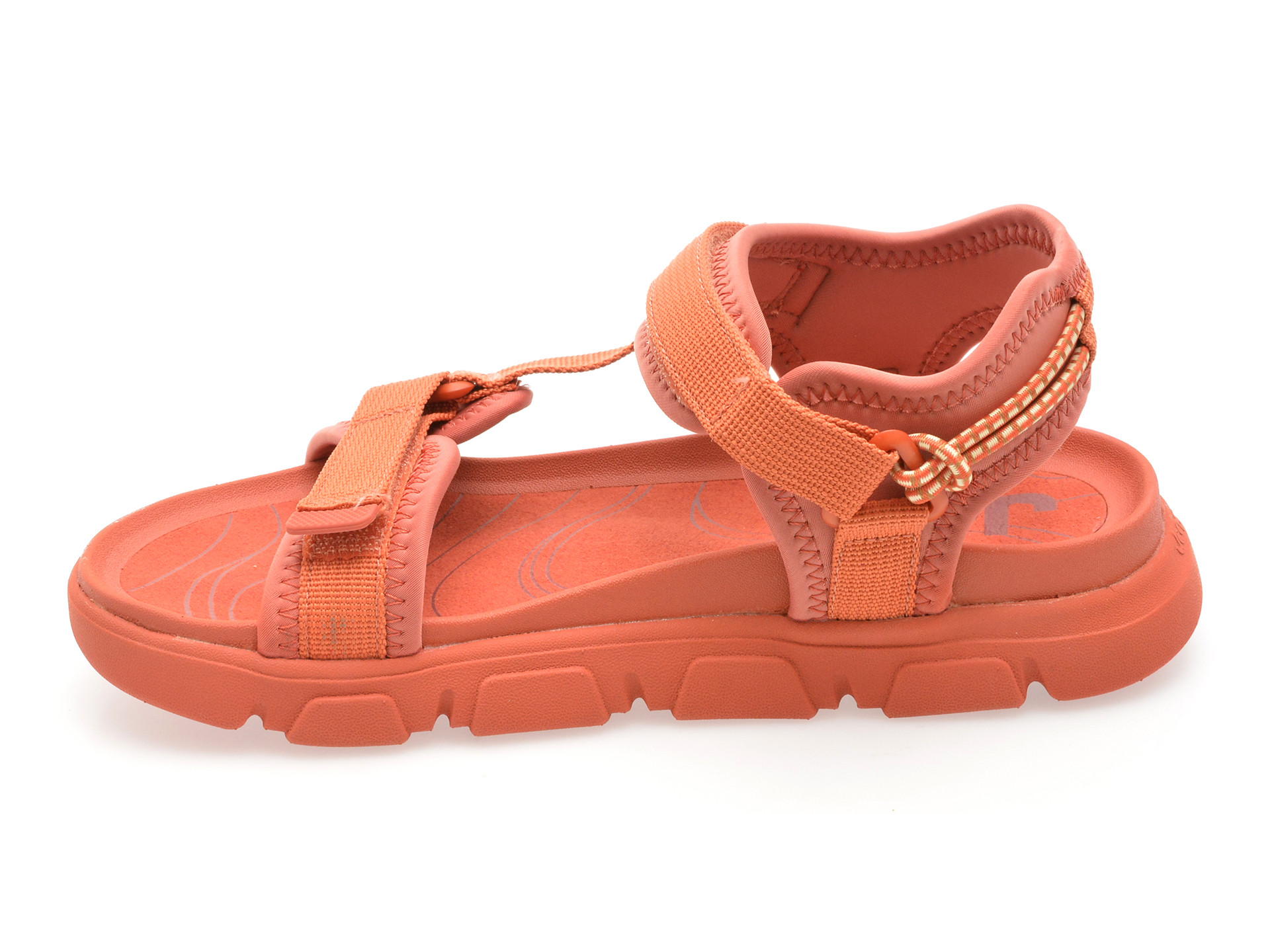 Sandale JEEP maro, L51601A, din material textil