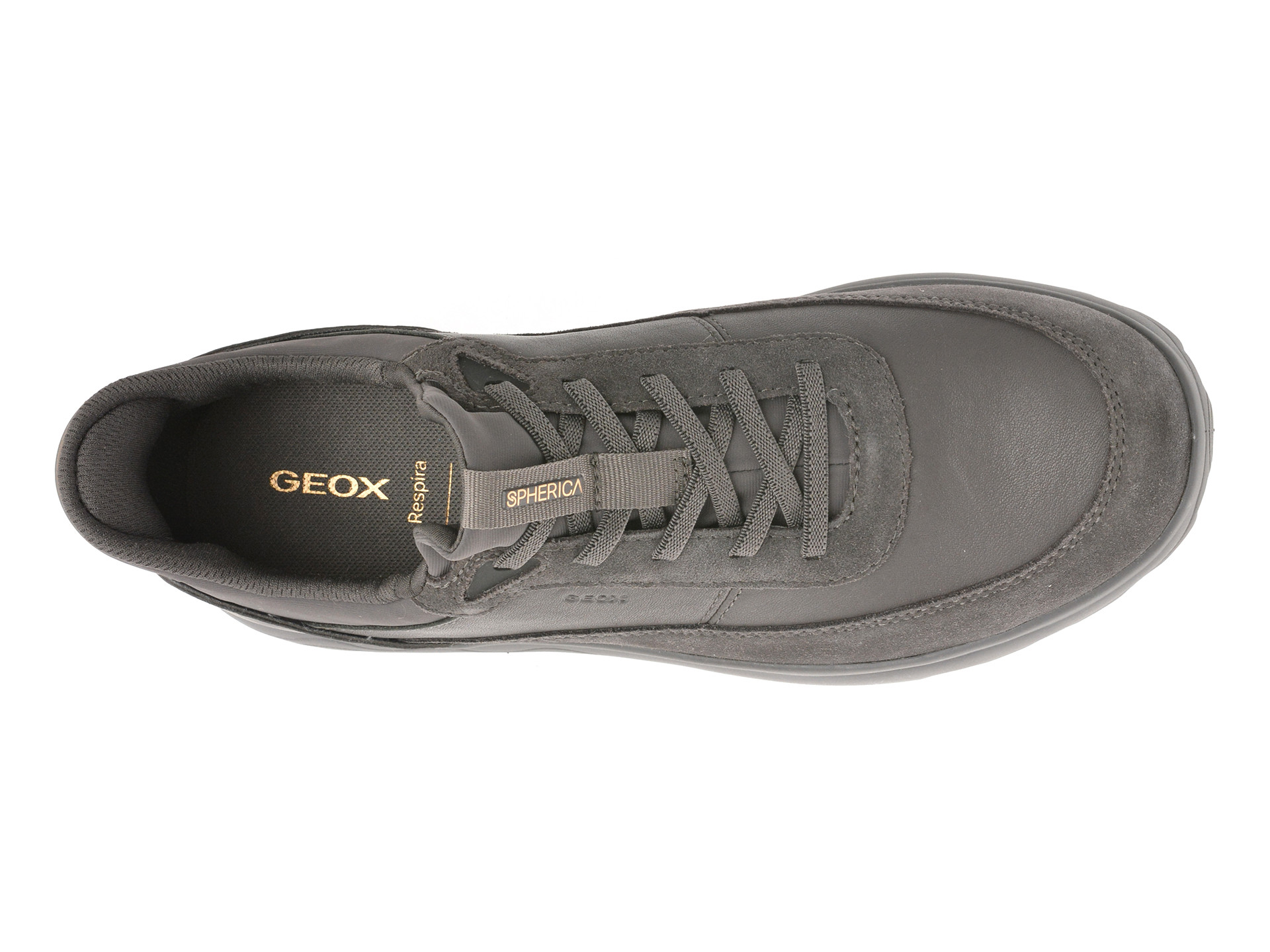 Pantofi sport GEOX gri, U56MPA, din piele naturala