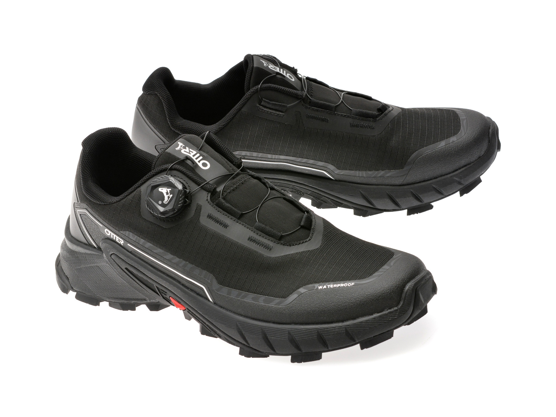 Pantofi sport OTTER negri, 902, din material textil