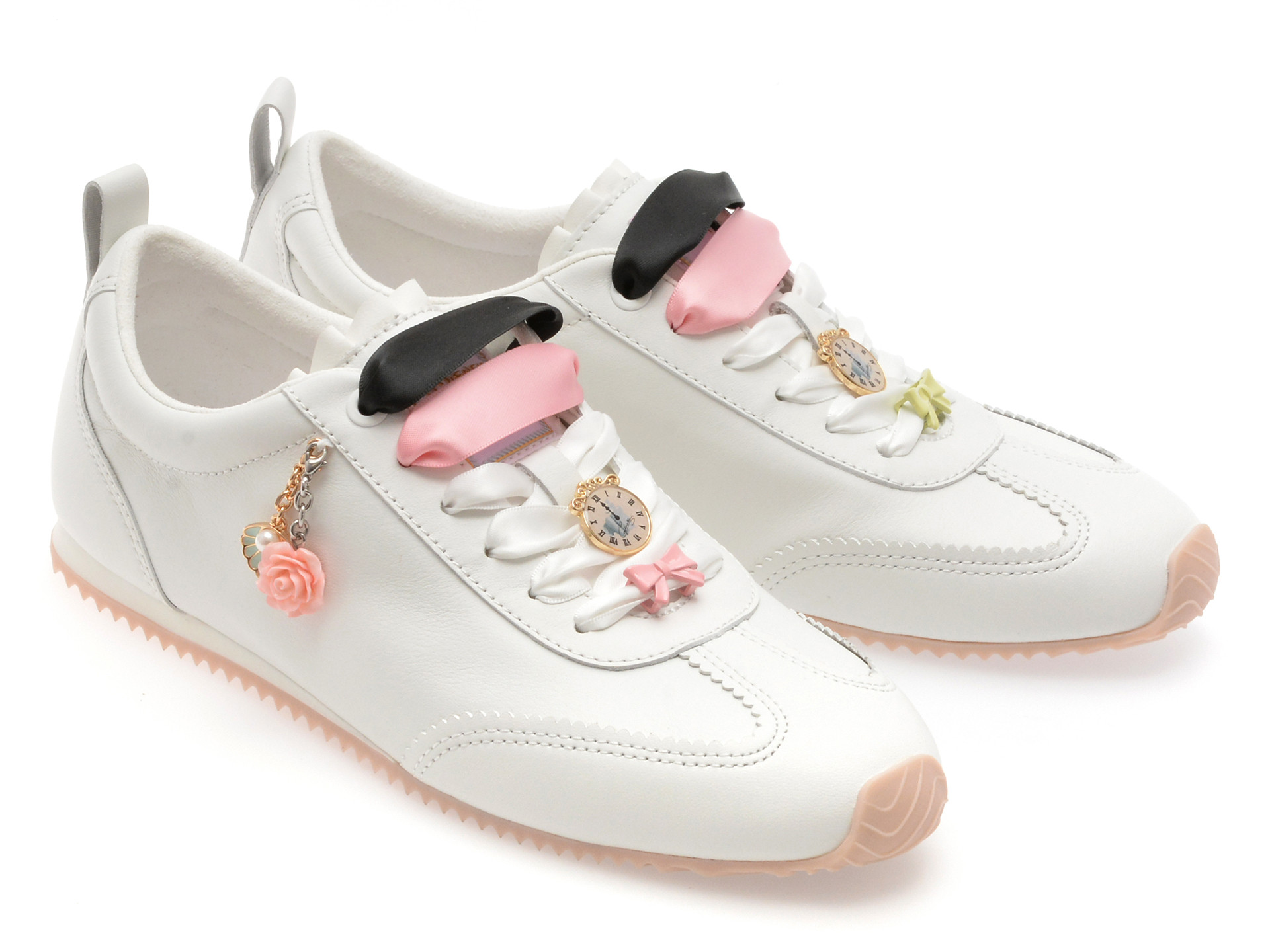 Pantofi sport ALDO albi, PRINCESS SNEAKER 100, din piele naturala