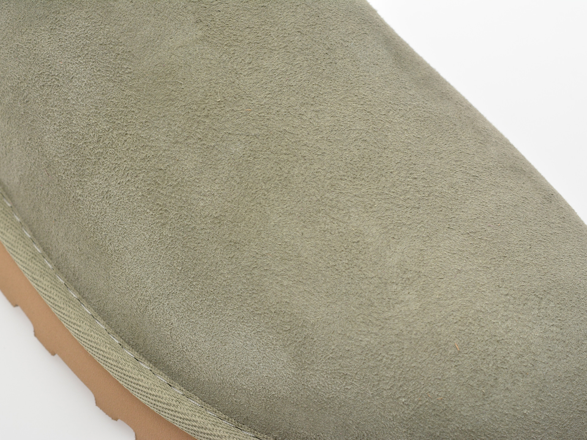 Ghete UGG kaki, CLASSIC ULTRA MINI, din piele intoarsa