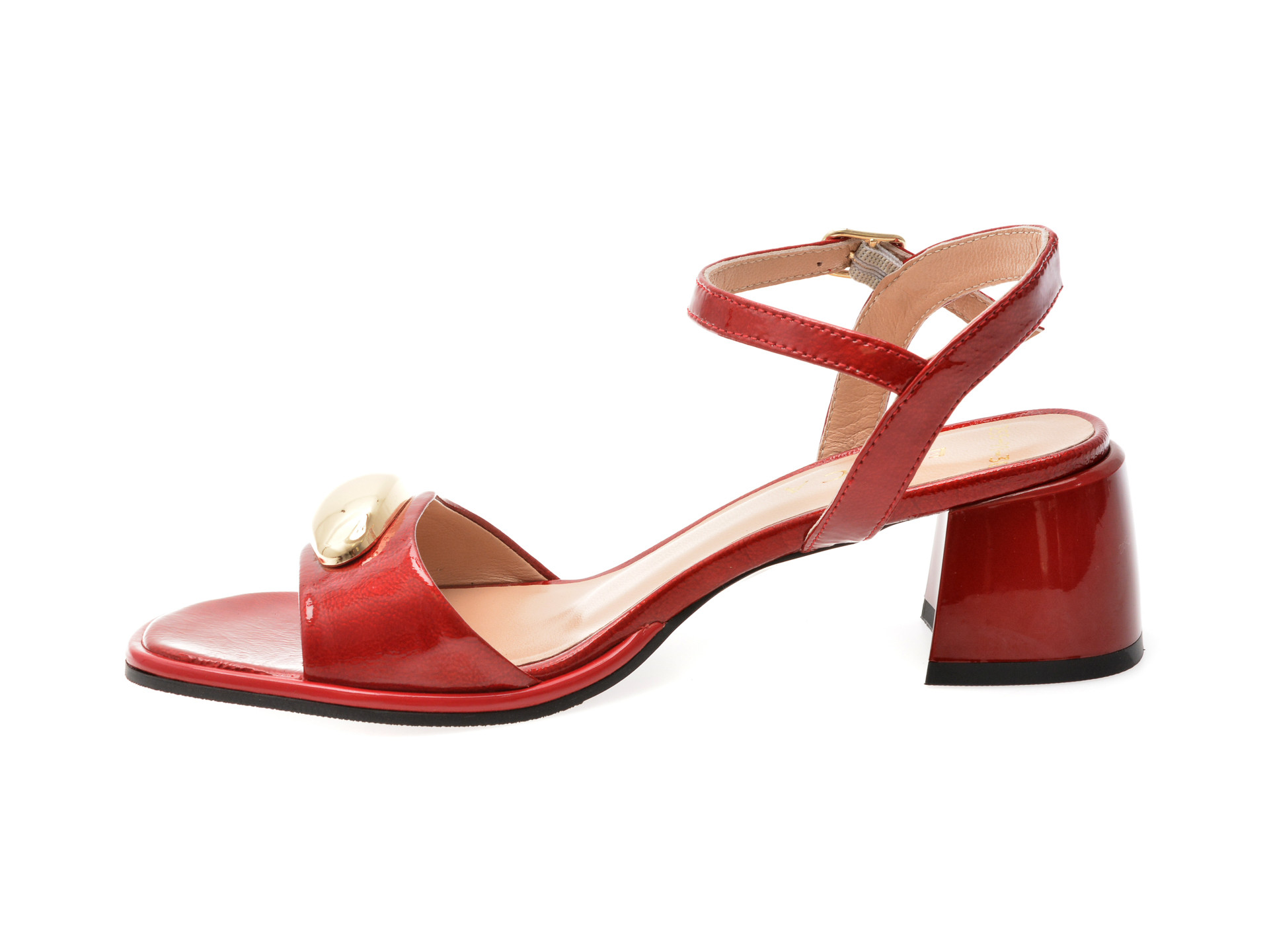 Sandale epica rosii 6020255 din piele naturala lacuita