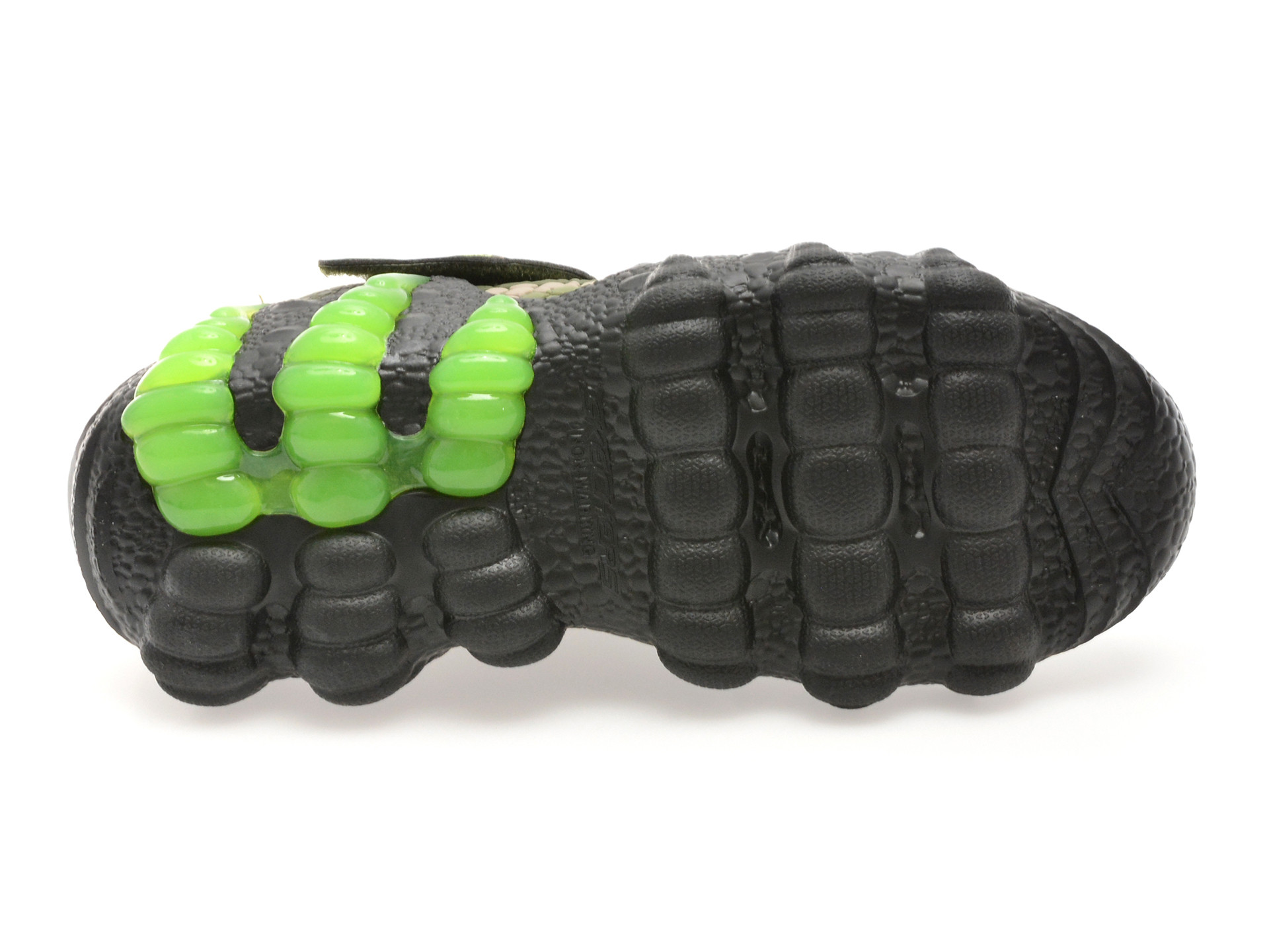 Pantofi sport SKECHERS kaki, SKECH-O-SAURUS LIGHTS 2.0, din material textil