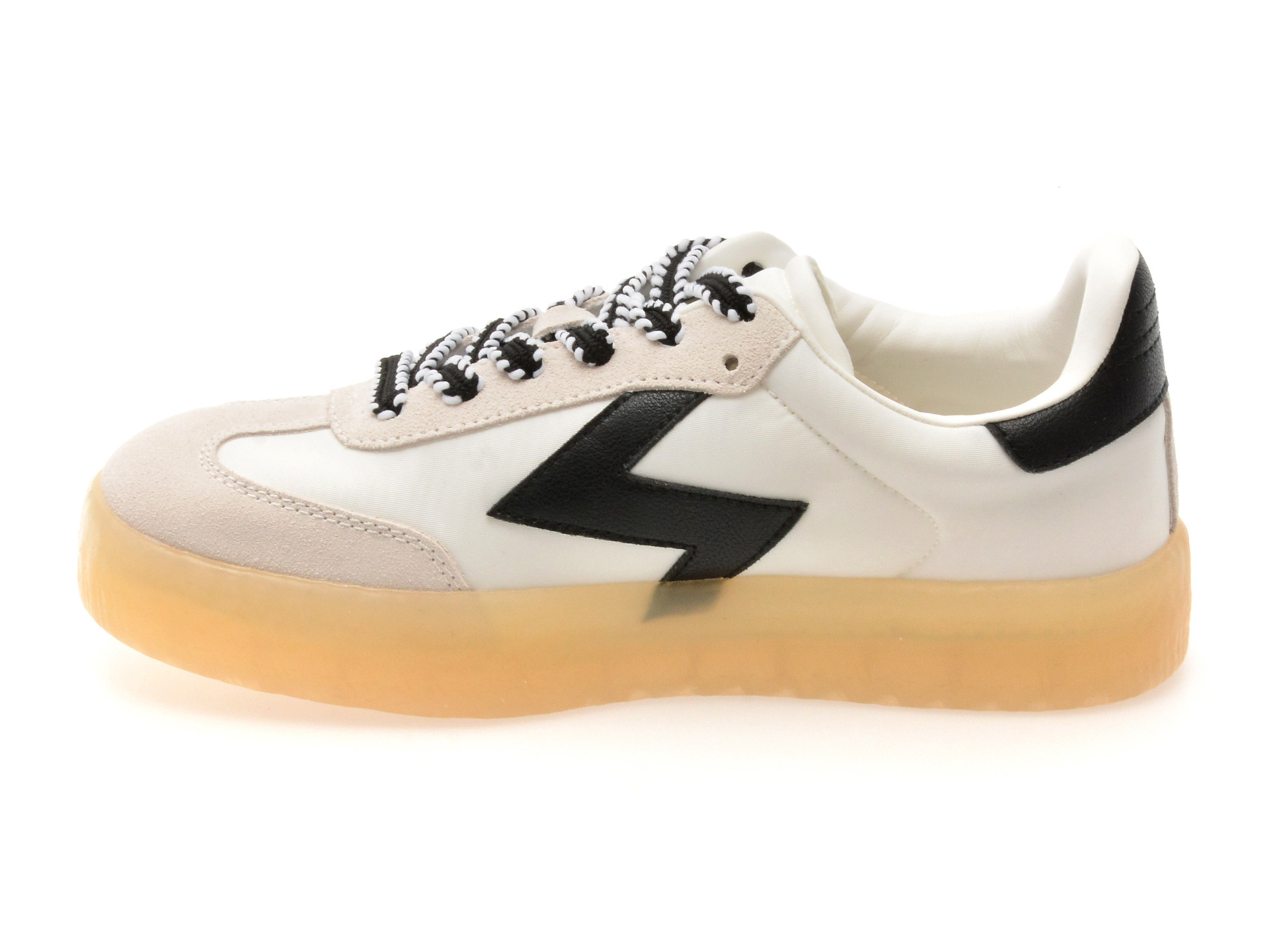 Pantofi sport ALDO alb-negru, RETROSTEP 122, din material textil