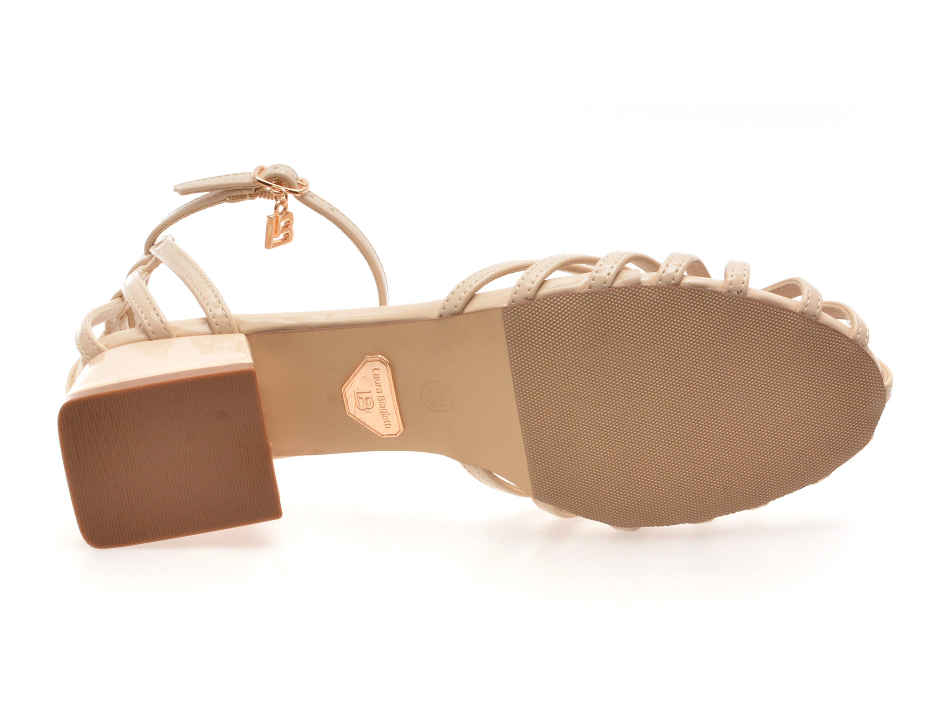 Sandale LAURA BIAGIOTTI bej, 9031, din piele ecologica