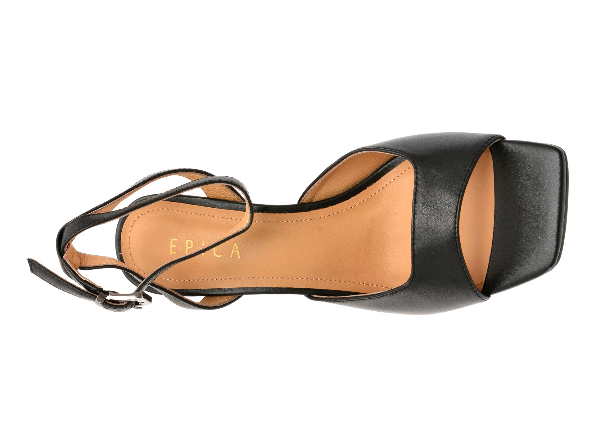 Sandale elegante EPICA negre, 4H1018, din piele naturala