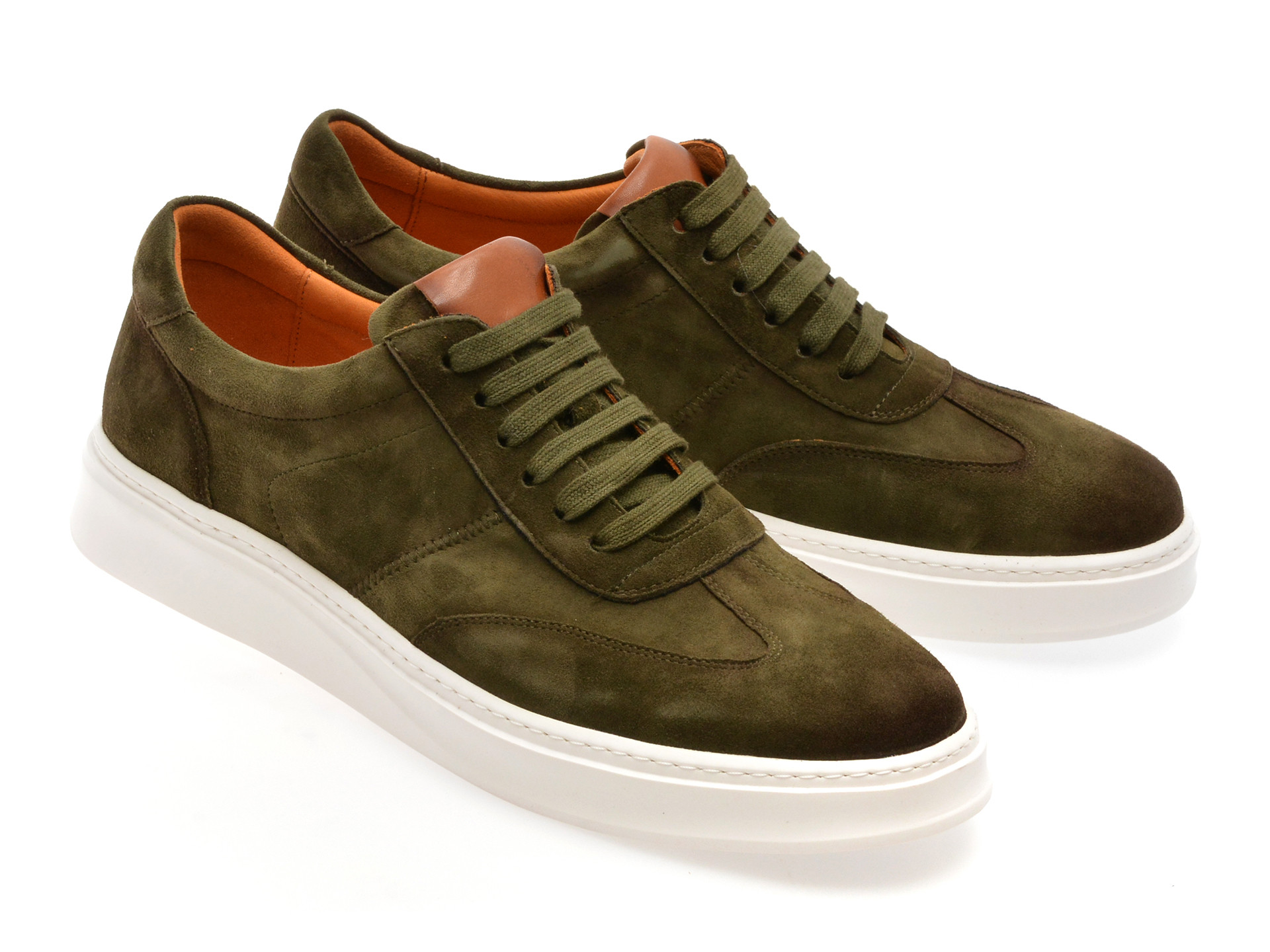 Pantofi sport EPICA verzi, A316, din piele intoarsa