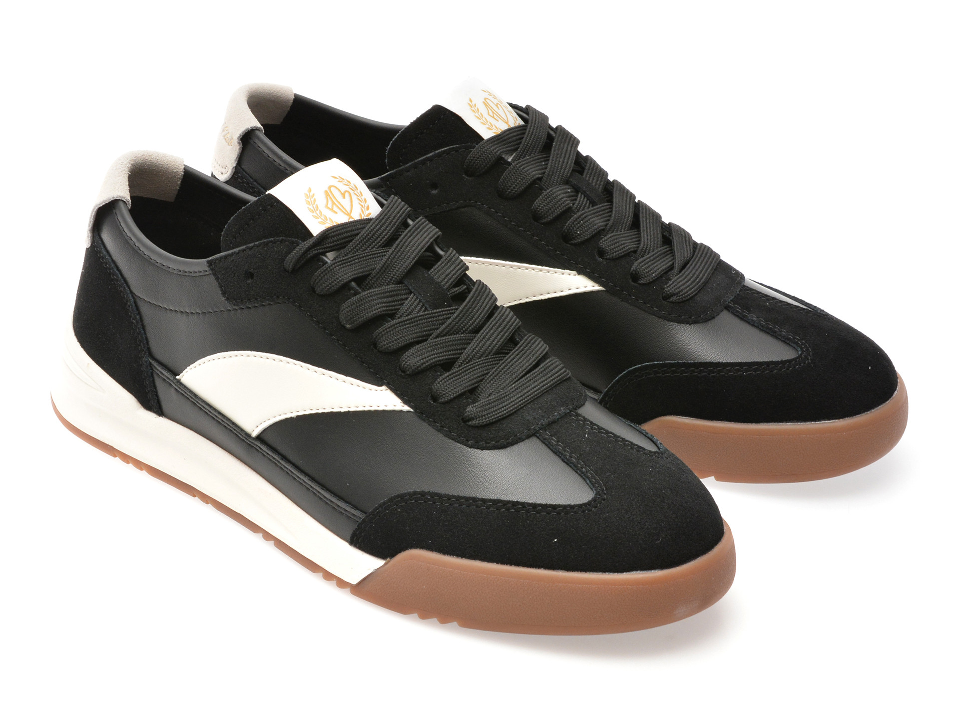 Pantofi sport ALDO negri, CLUBMTL 001, din piele ecologica