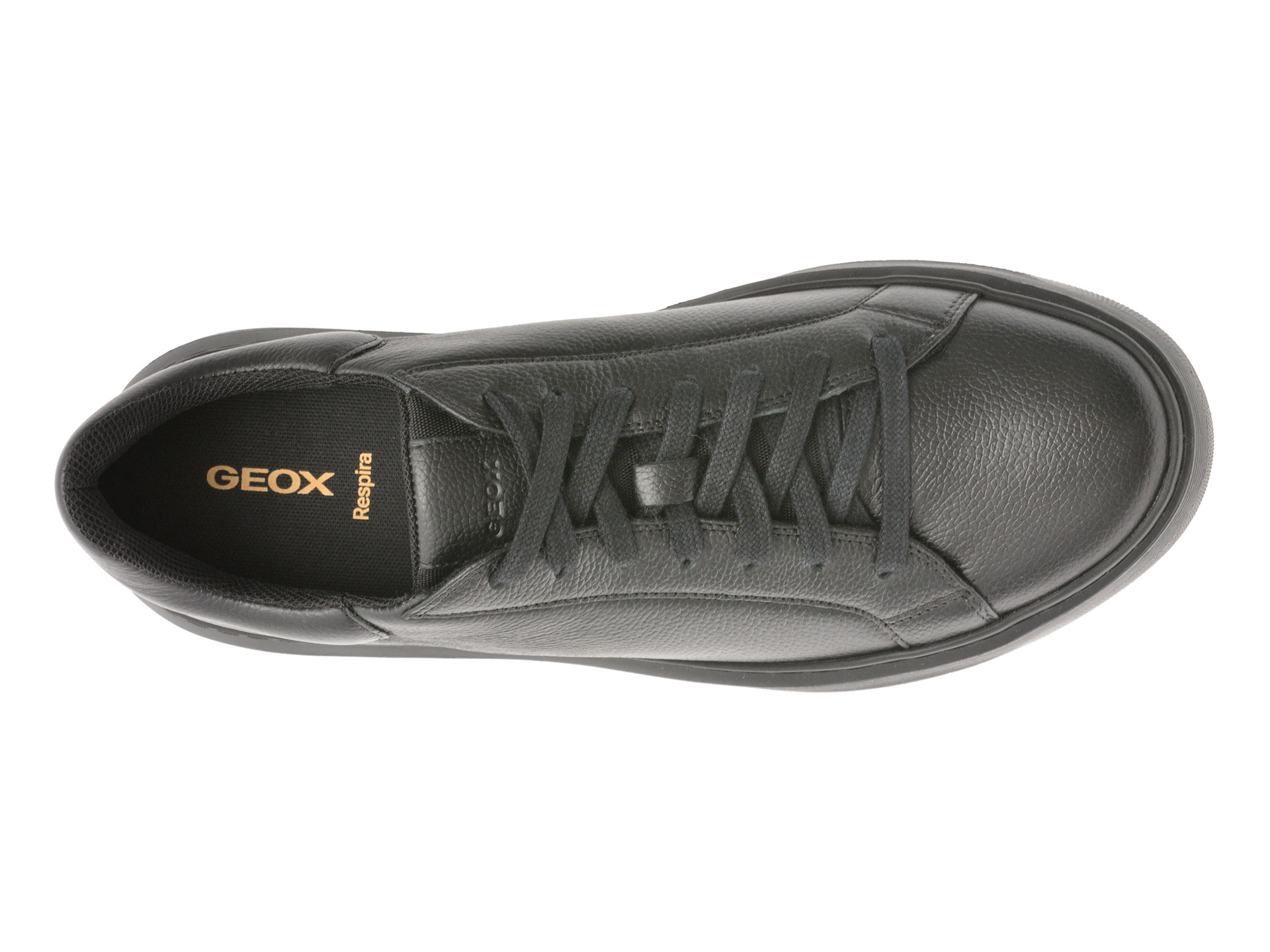 Pantofi sport GEOX negri, U455WD, din piele naturala