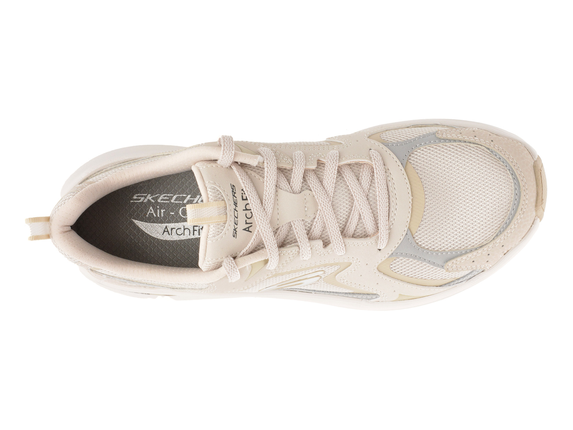 Pantofi sport SKECHERS bej, ARCH FIT 2.0, din material textil