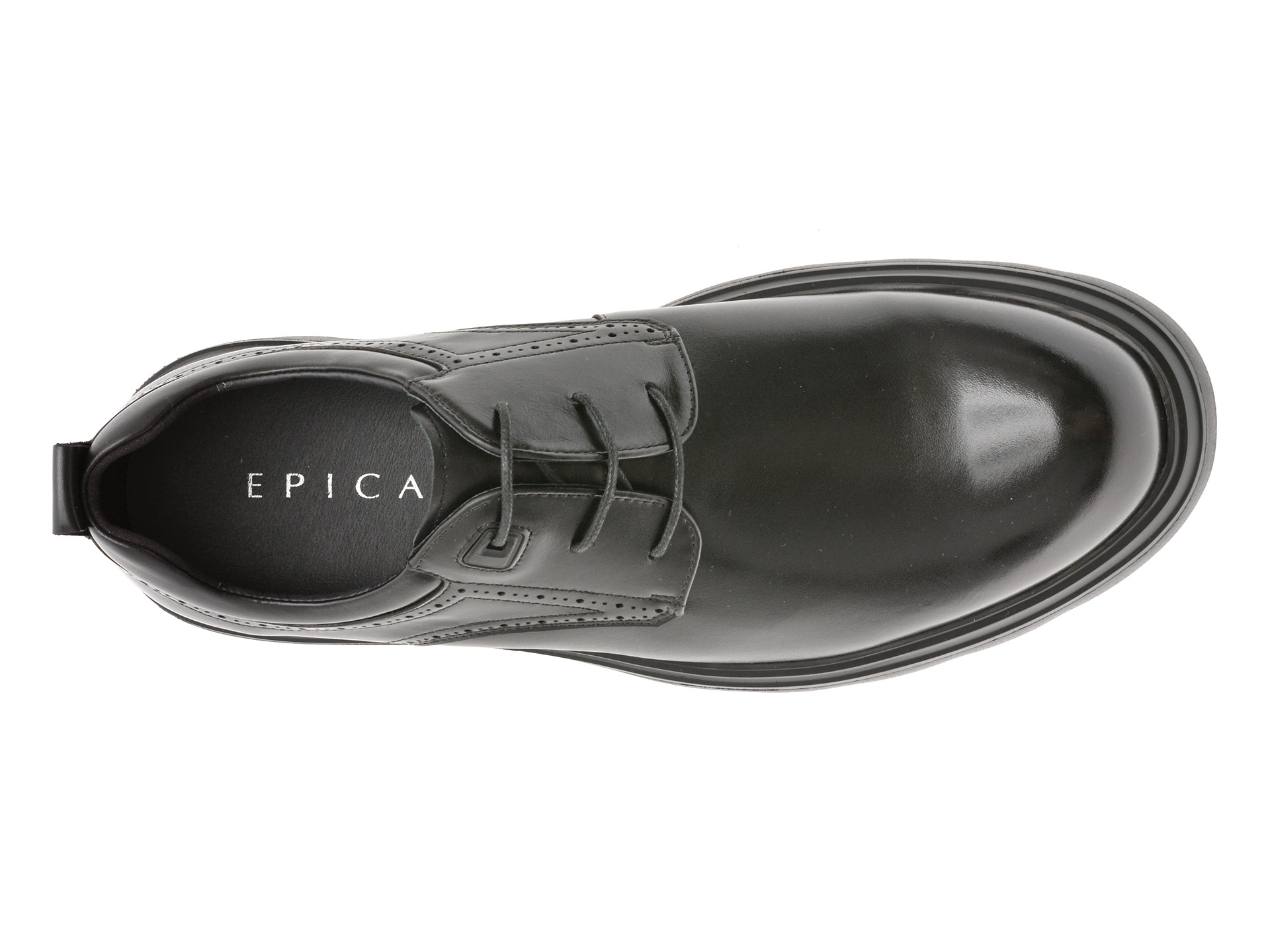 Pantofi EPICA negri, 52030, din piele naturala