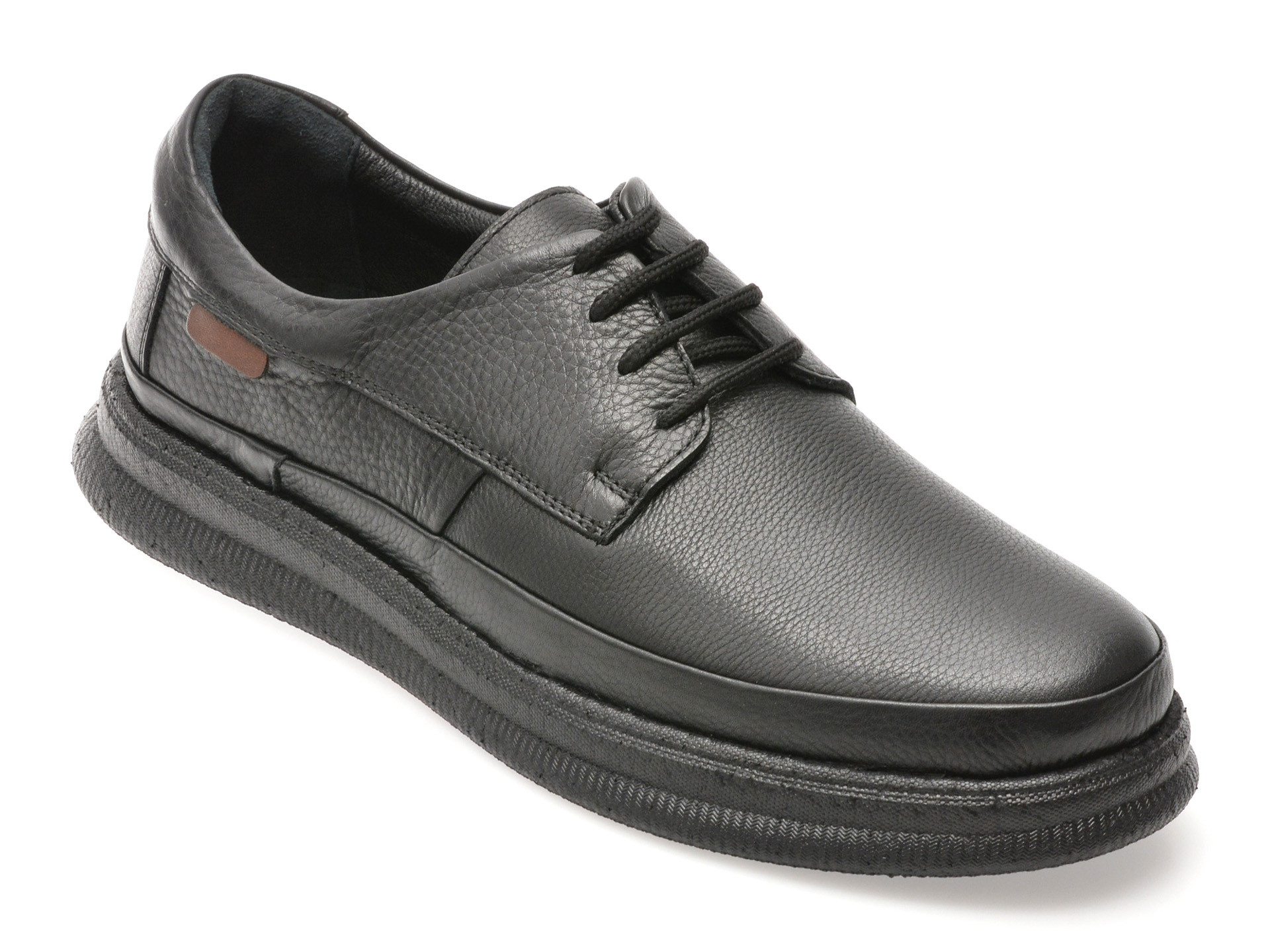 Pantofi OTTER negri, DD506, din piele naturala