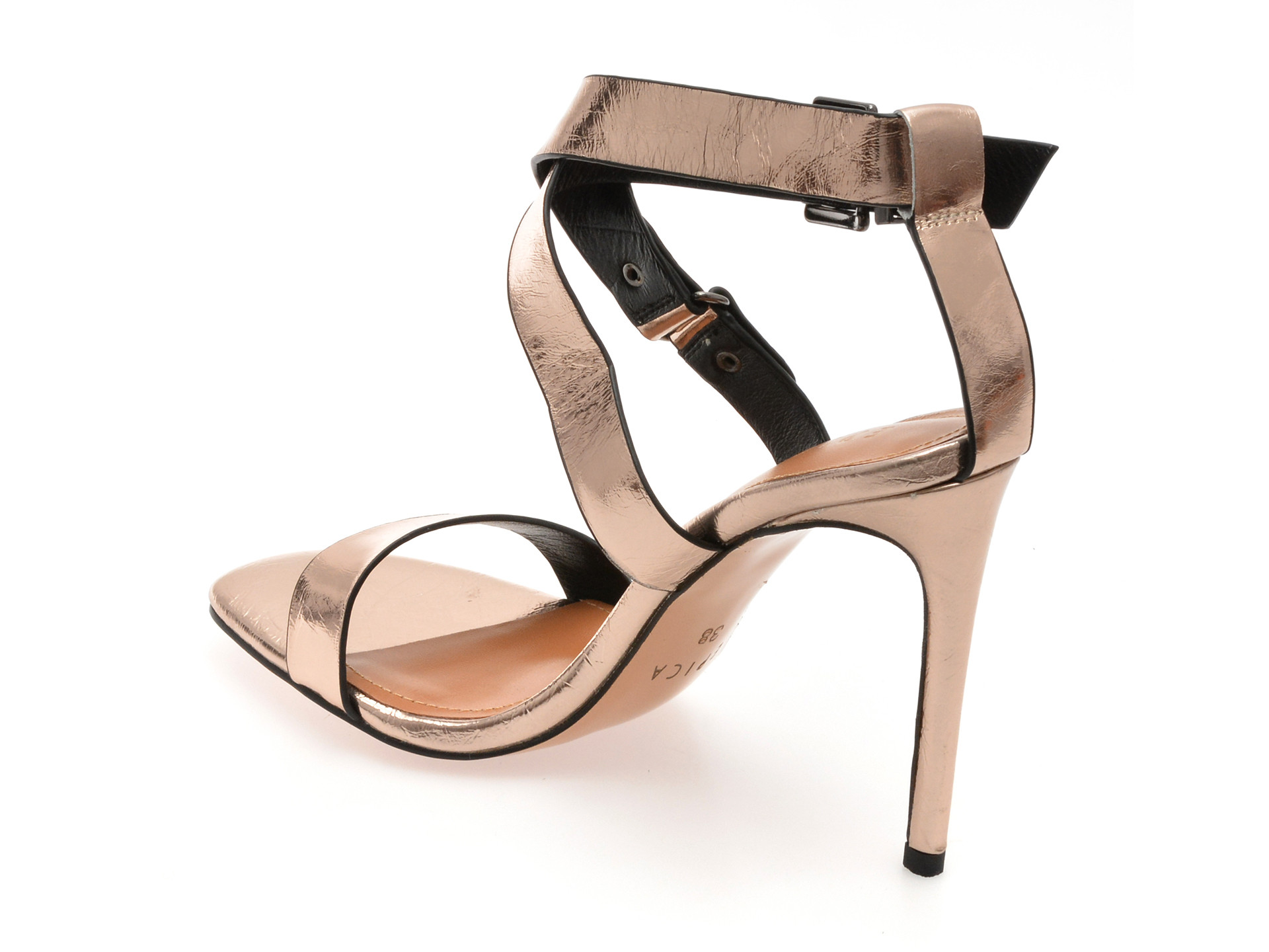 Sandale elegante EPICA bronz, 3L115M, din piele naturala