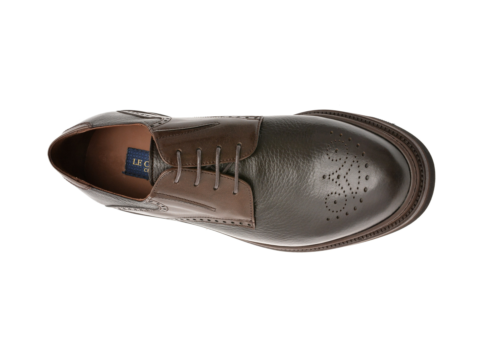 Pantofi eleganti LE COLONEL maro, 61722, din piele naturala