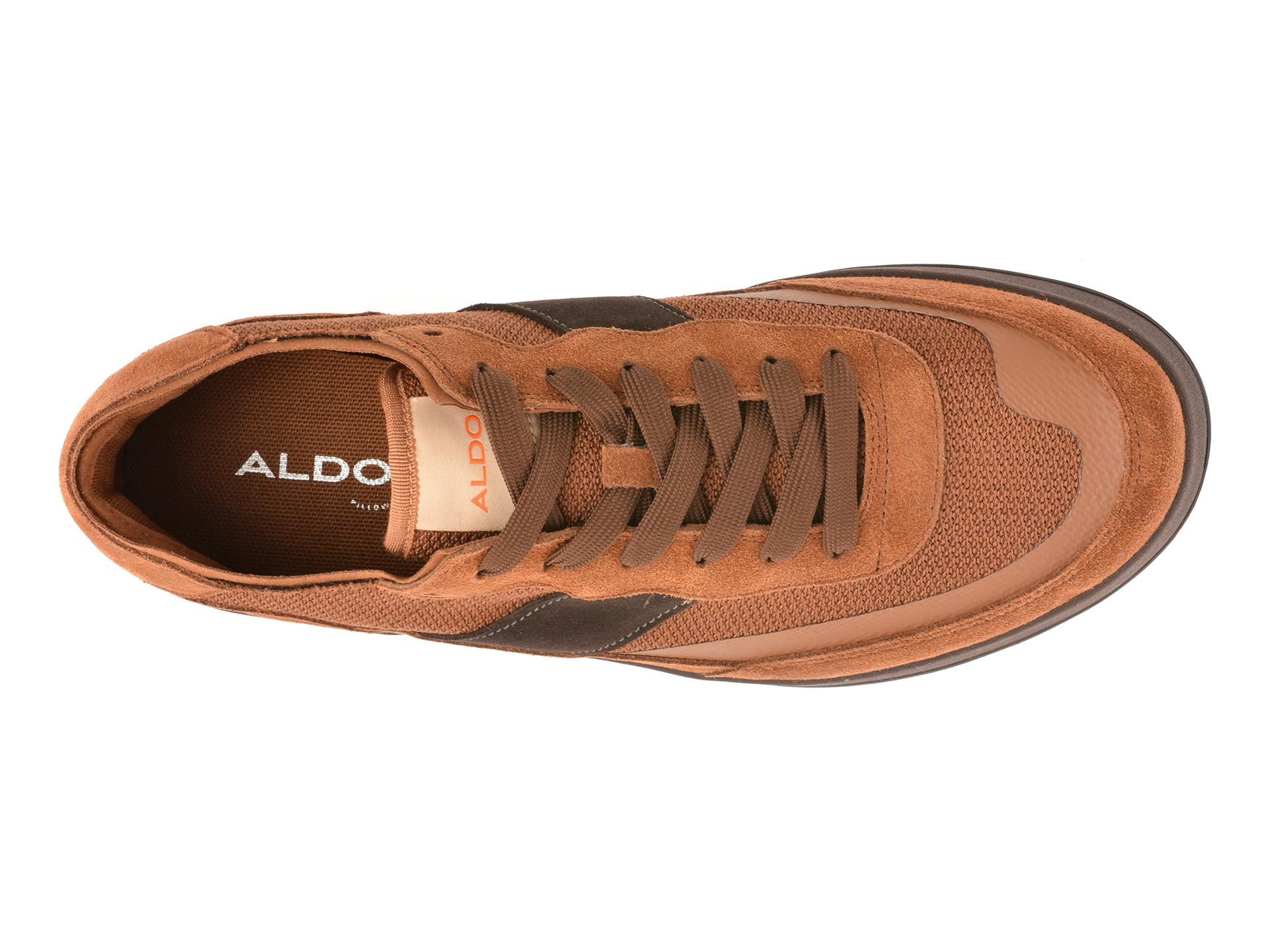 Pantofi sport ALDO maro, JULIUS 900, din material textil si piele naturala