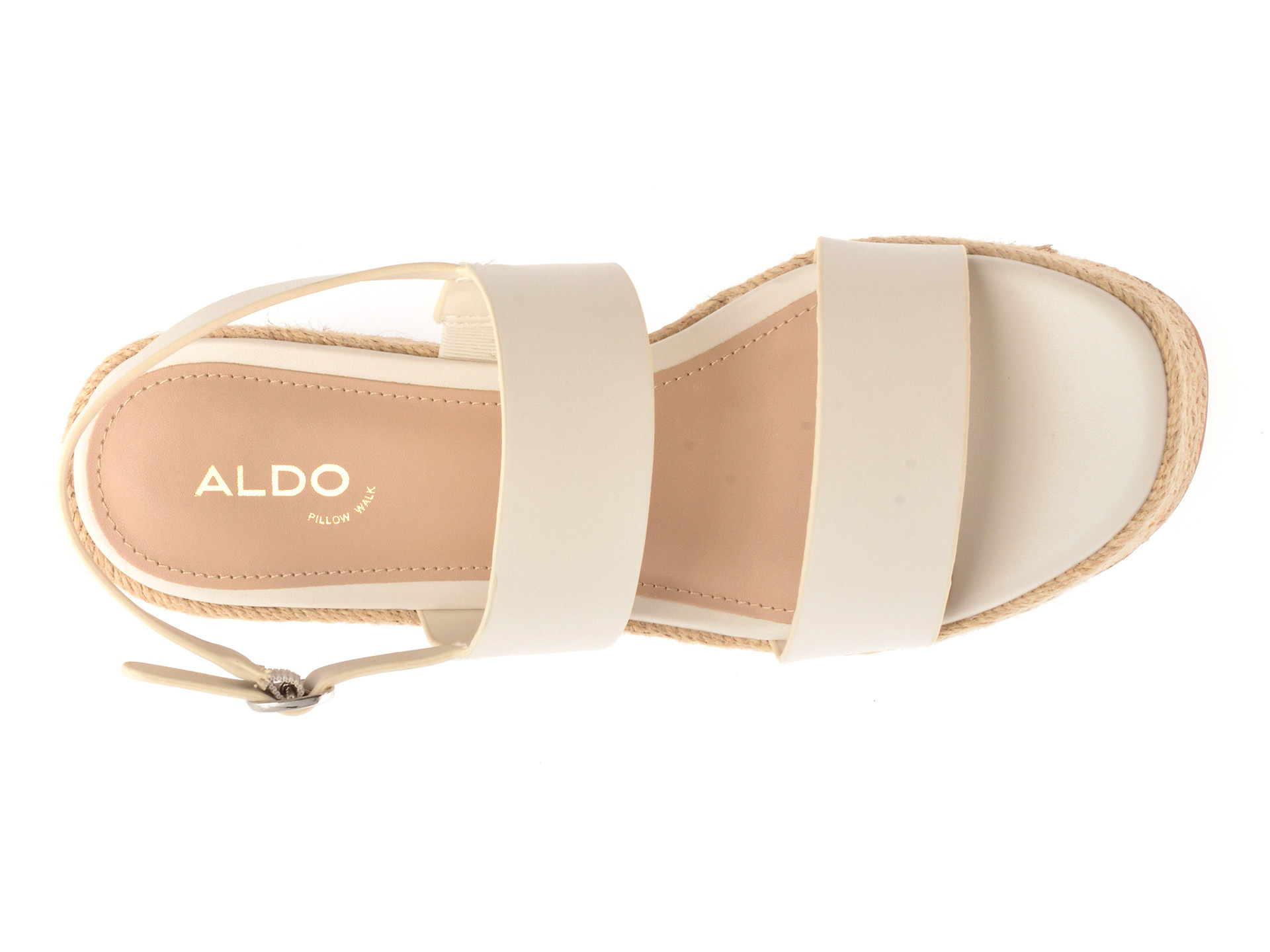 Sandale ALDO albe, KEONI 115, din piele ecologica