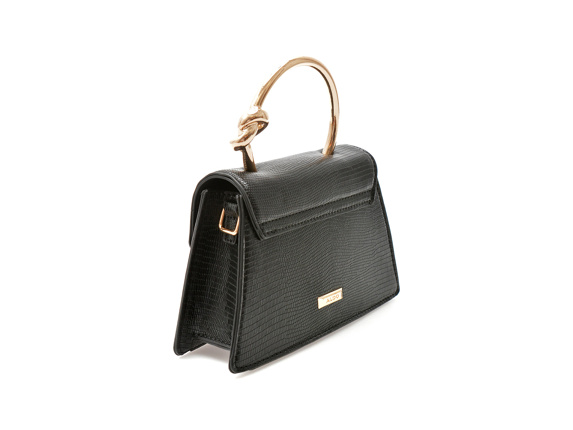 Geanta ALDO neagra, LEDETERIEL 001, din piele ecologica