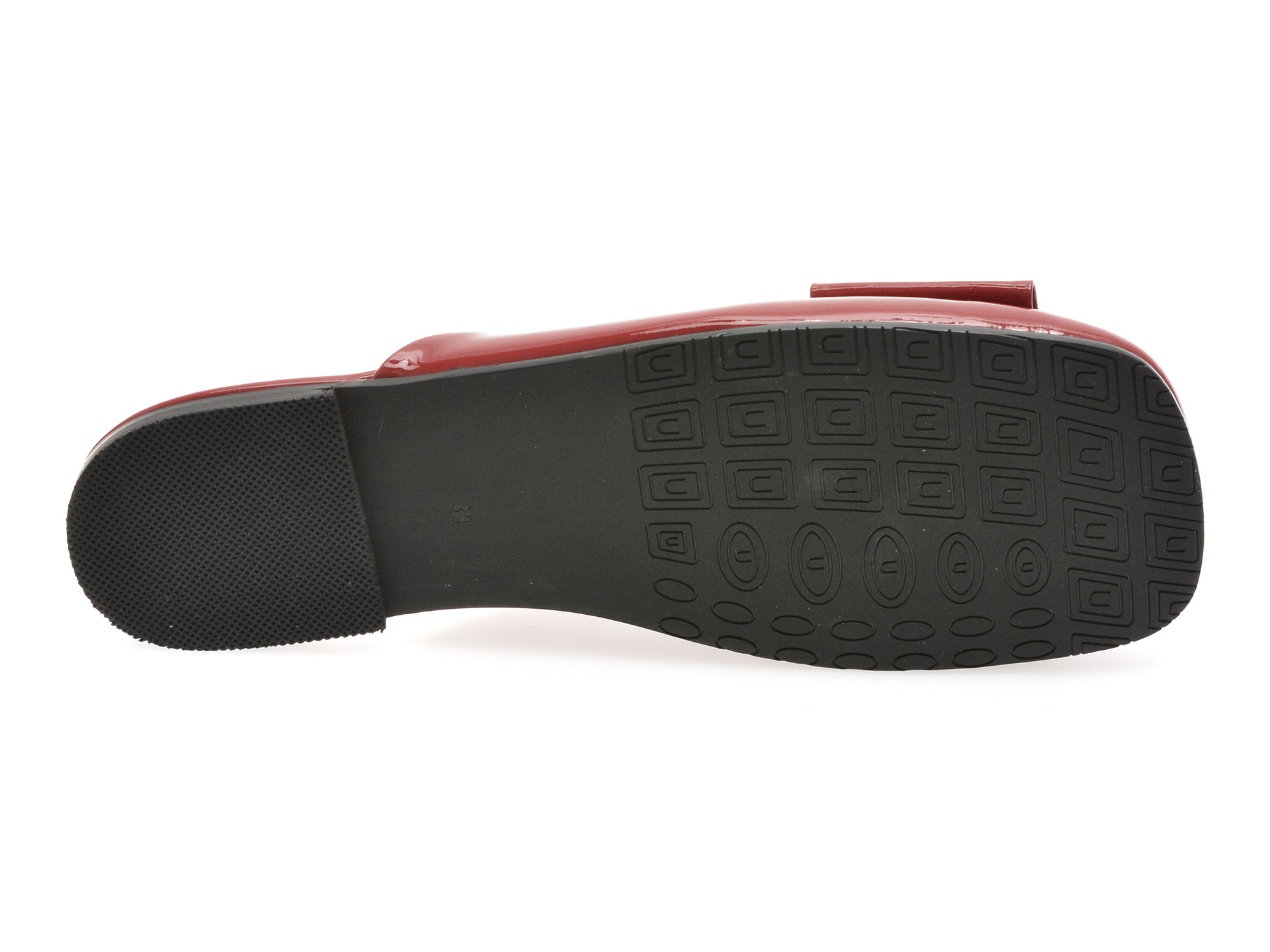 Papuci EPICA rosii, 6296012, din piele naturala lacuita