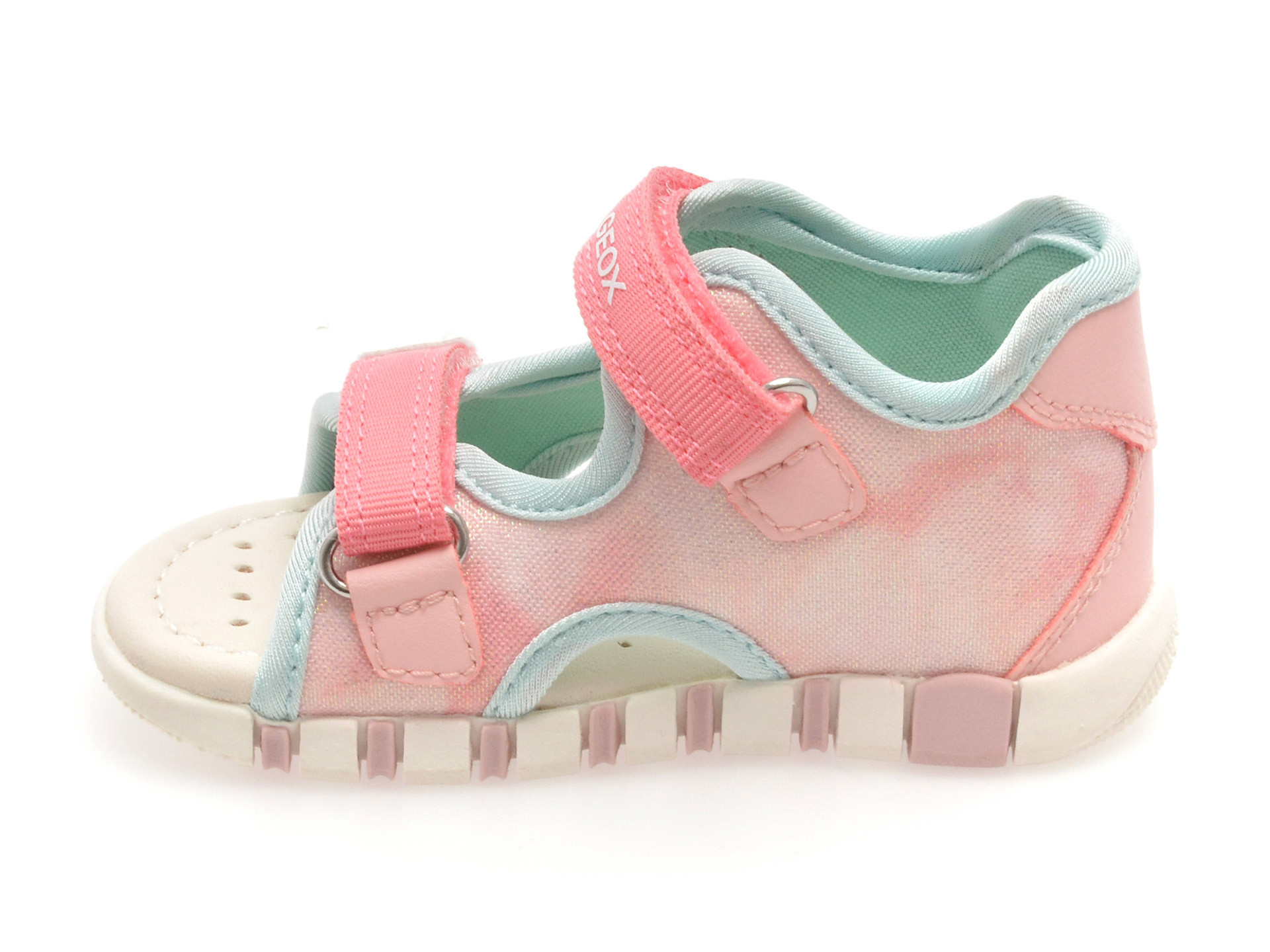 Sandale GEOX roz, B5517A, din material textil