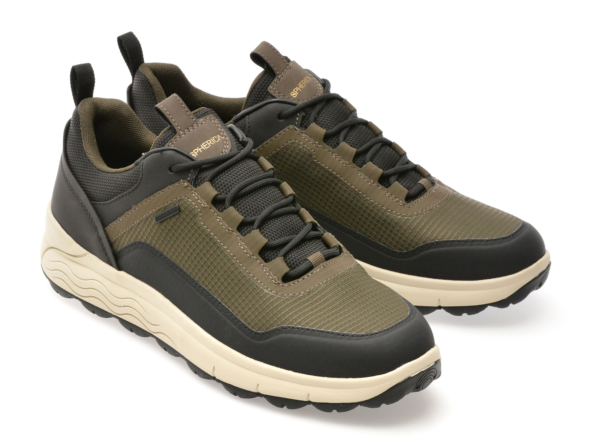 Pantofi sport GEOX kaki, U56FDA, din material textil