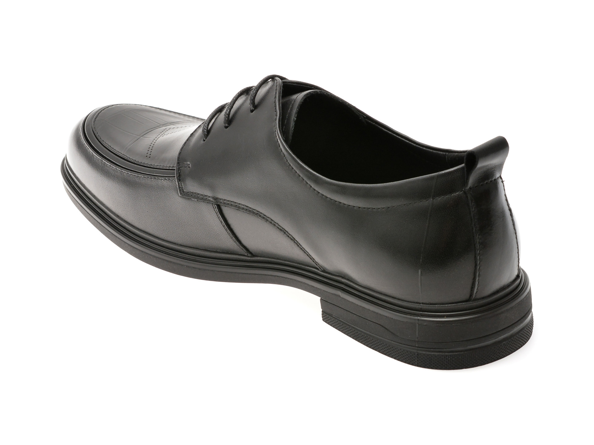 Pantofi OTTER negri, T8008, din piele naturala