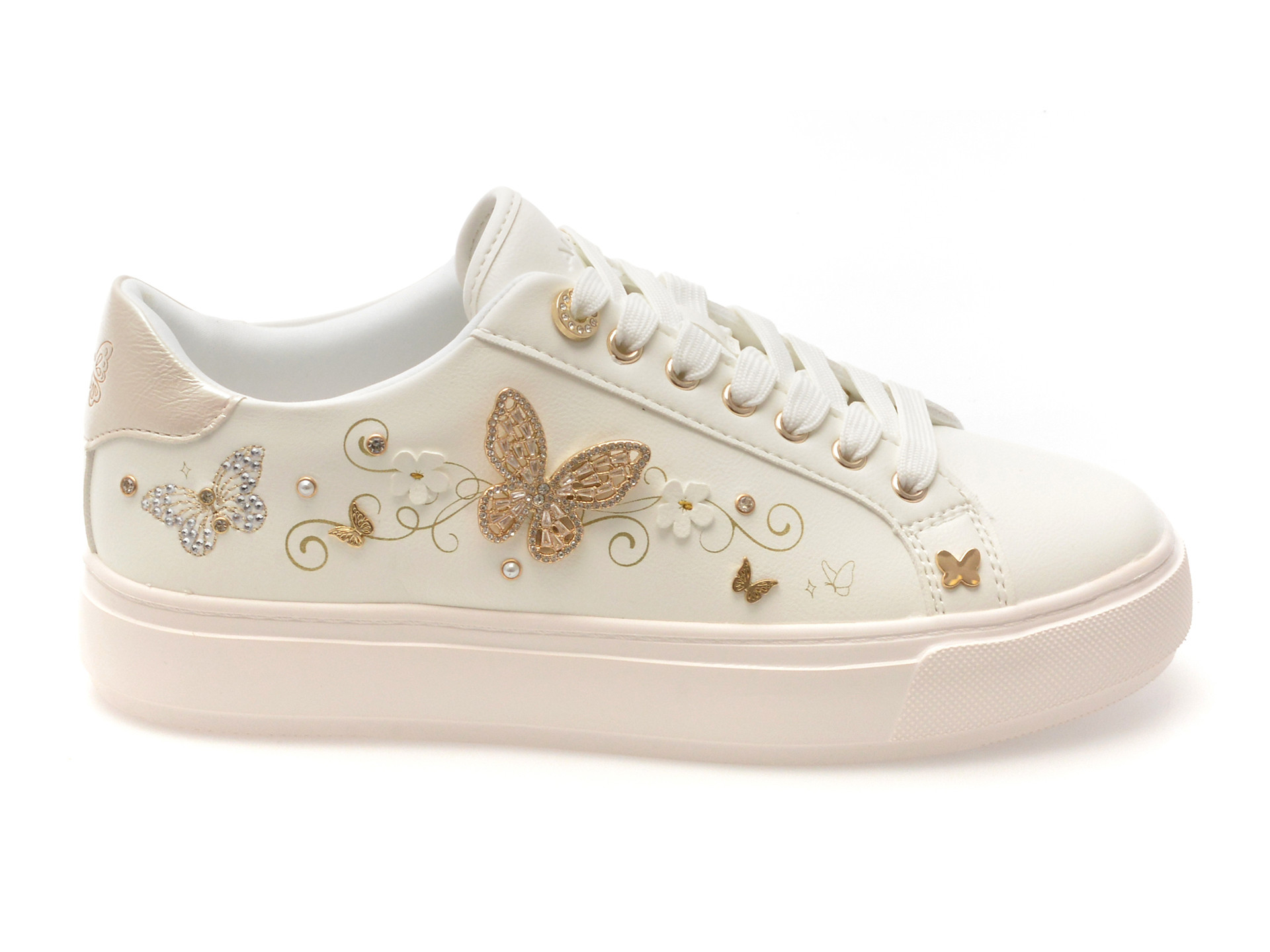 Pantofi sport ALDO albi, SAXONY 156, din piele ecologica