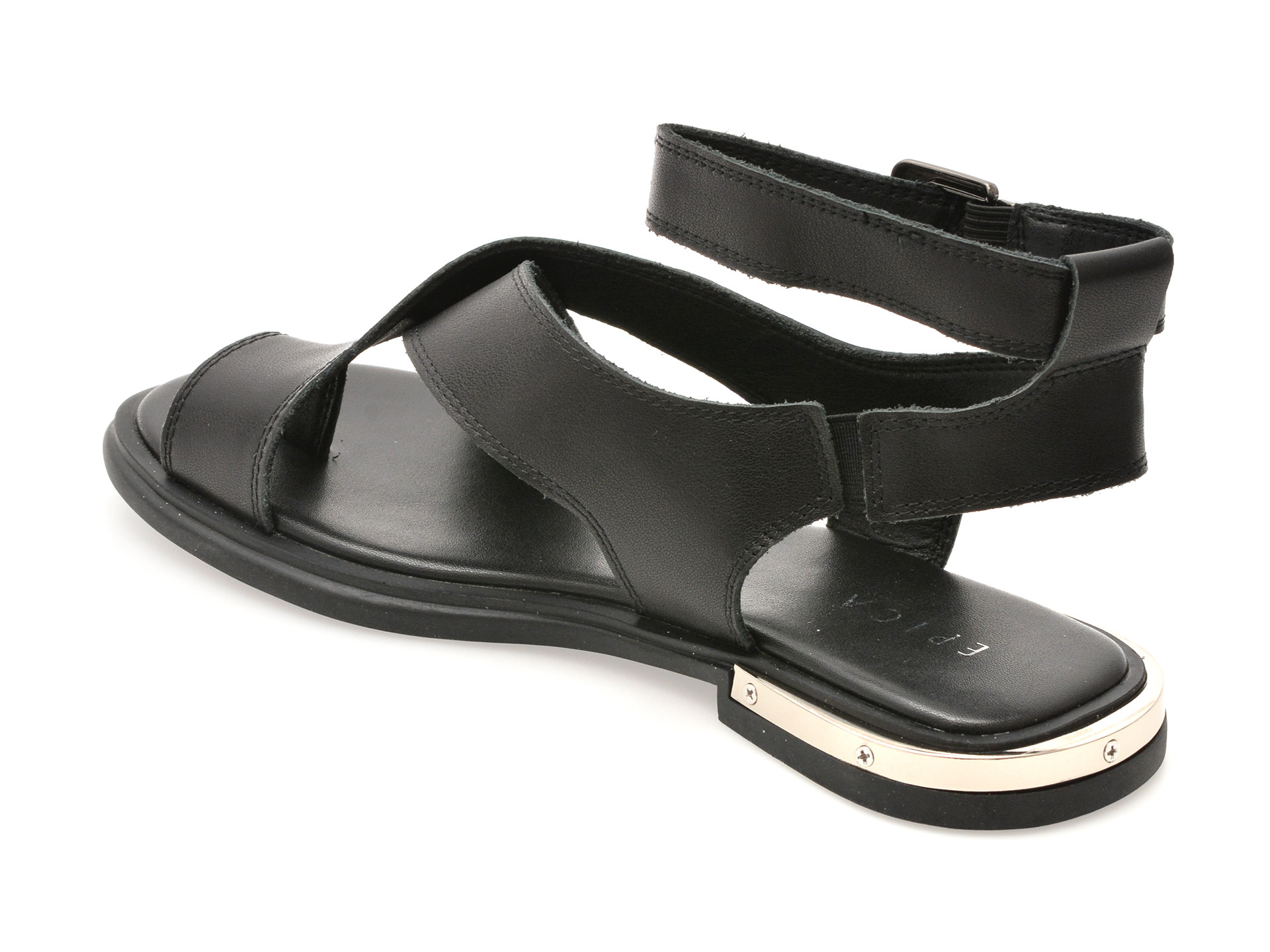 Sandale EPICA negre, V951D51, din piele naturala