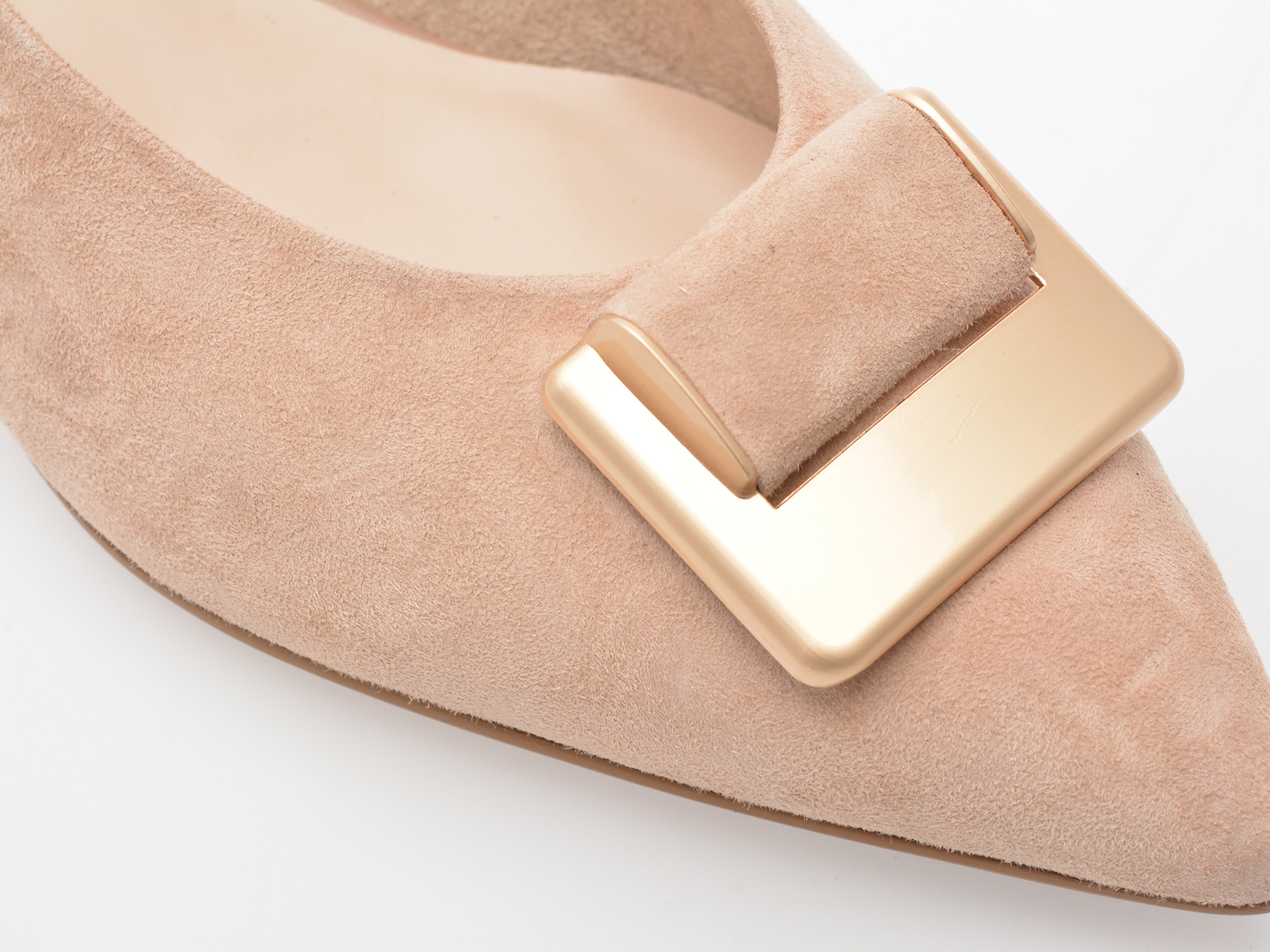 Pantofi EPICA nude, E300, din piele intoarsa