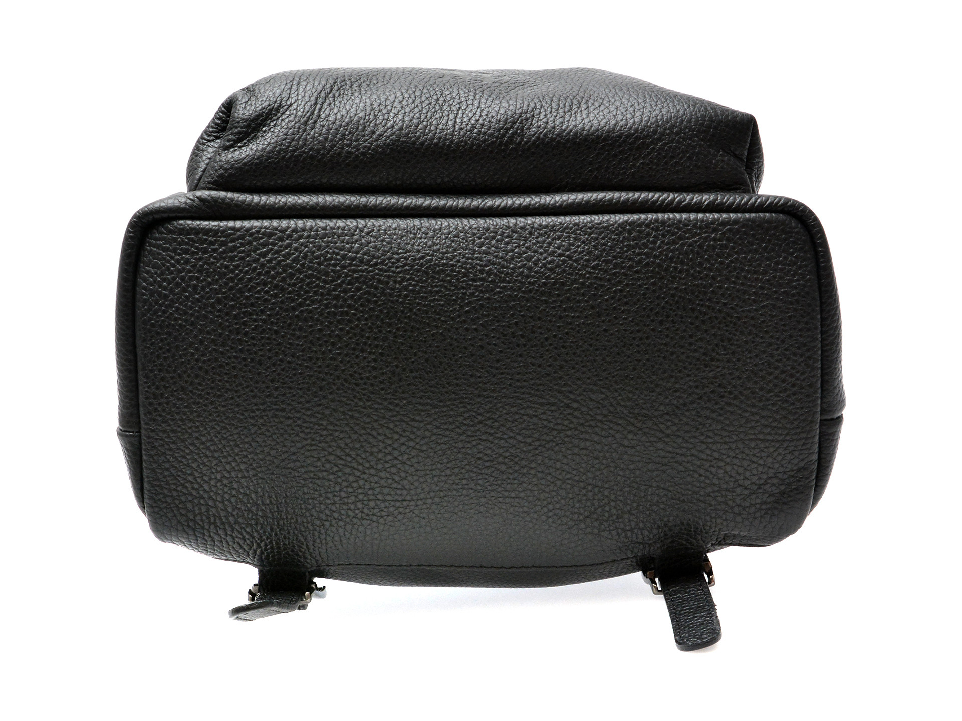 Rucsac MARIO FERRETTI negru, BB68, din piele naturala