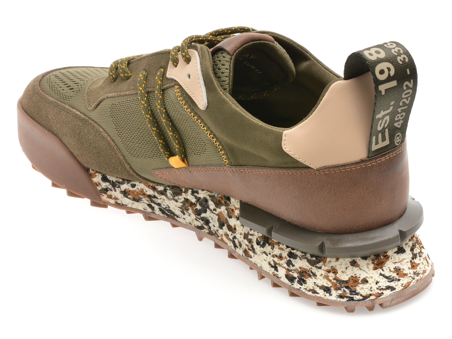 Pantofi sport REPLAY kaki, MS1P55L, din material textil