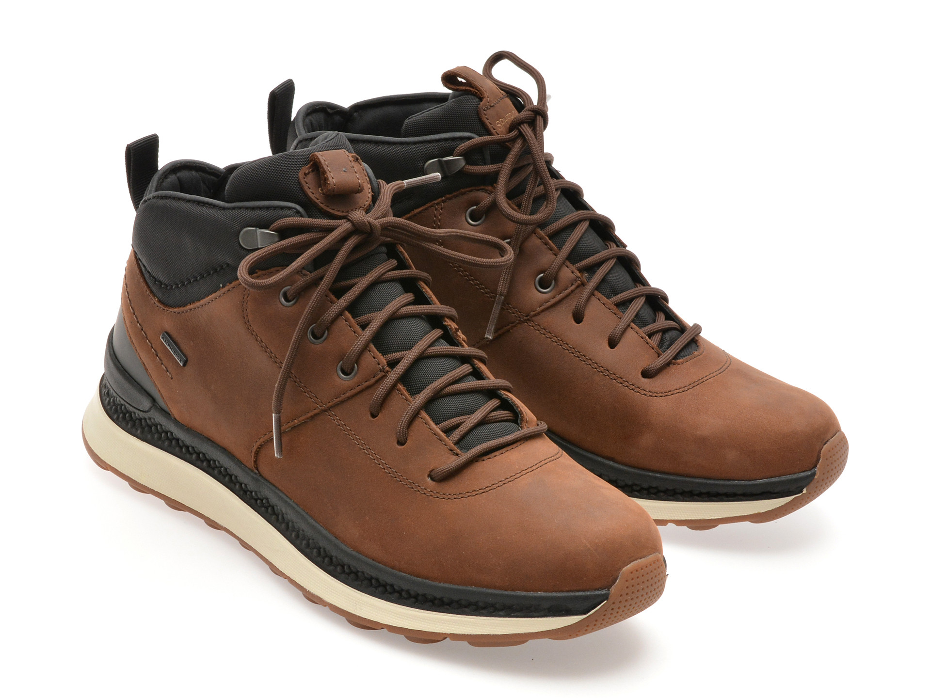 Ghete GEOX maro, U56HMC, din piele naturala