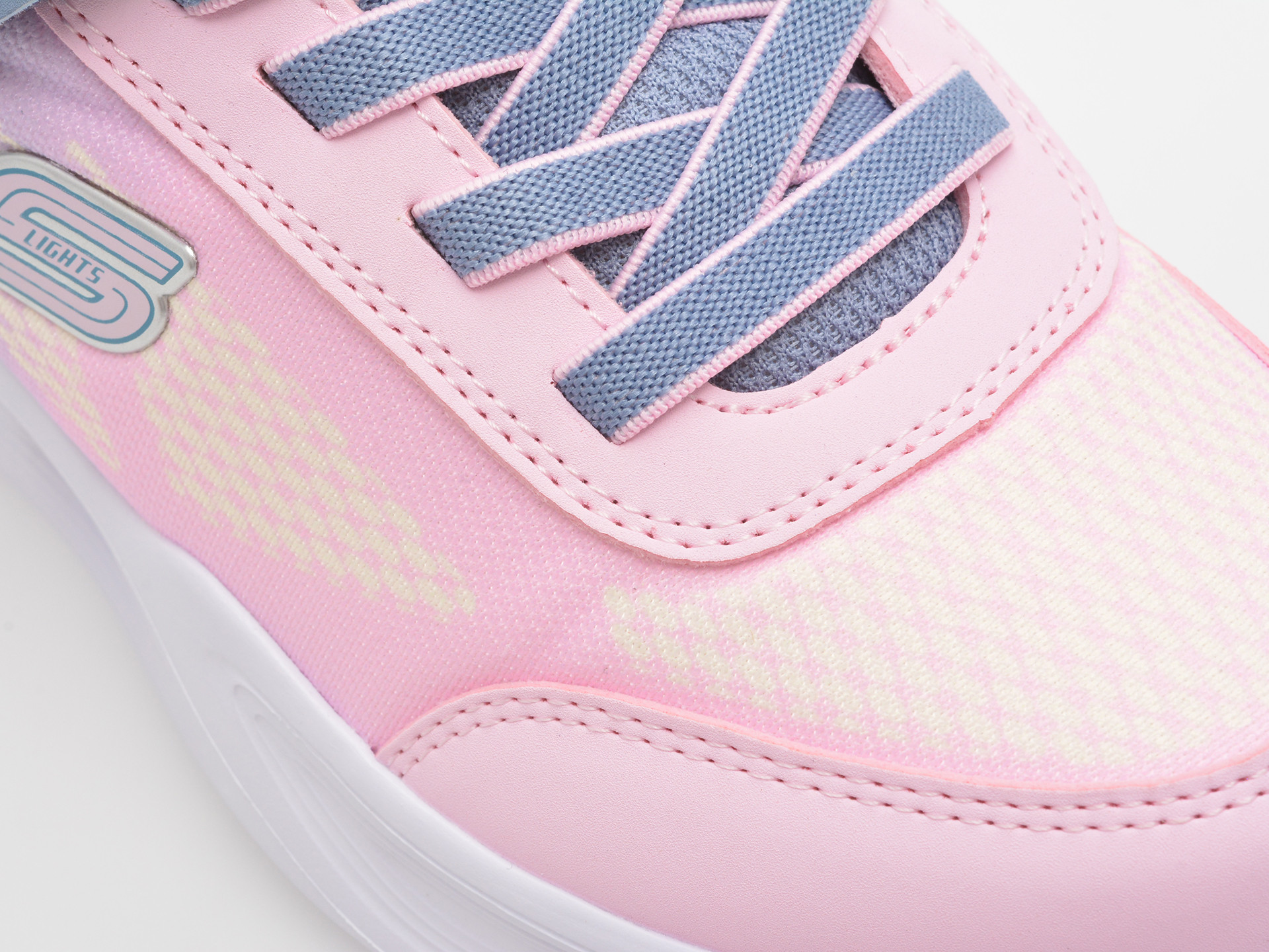 Pantofi sport SKECHERS roz, SOLA GLOW, din material textil