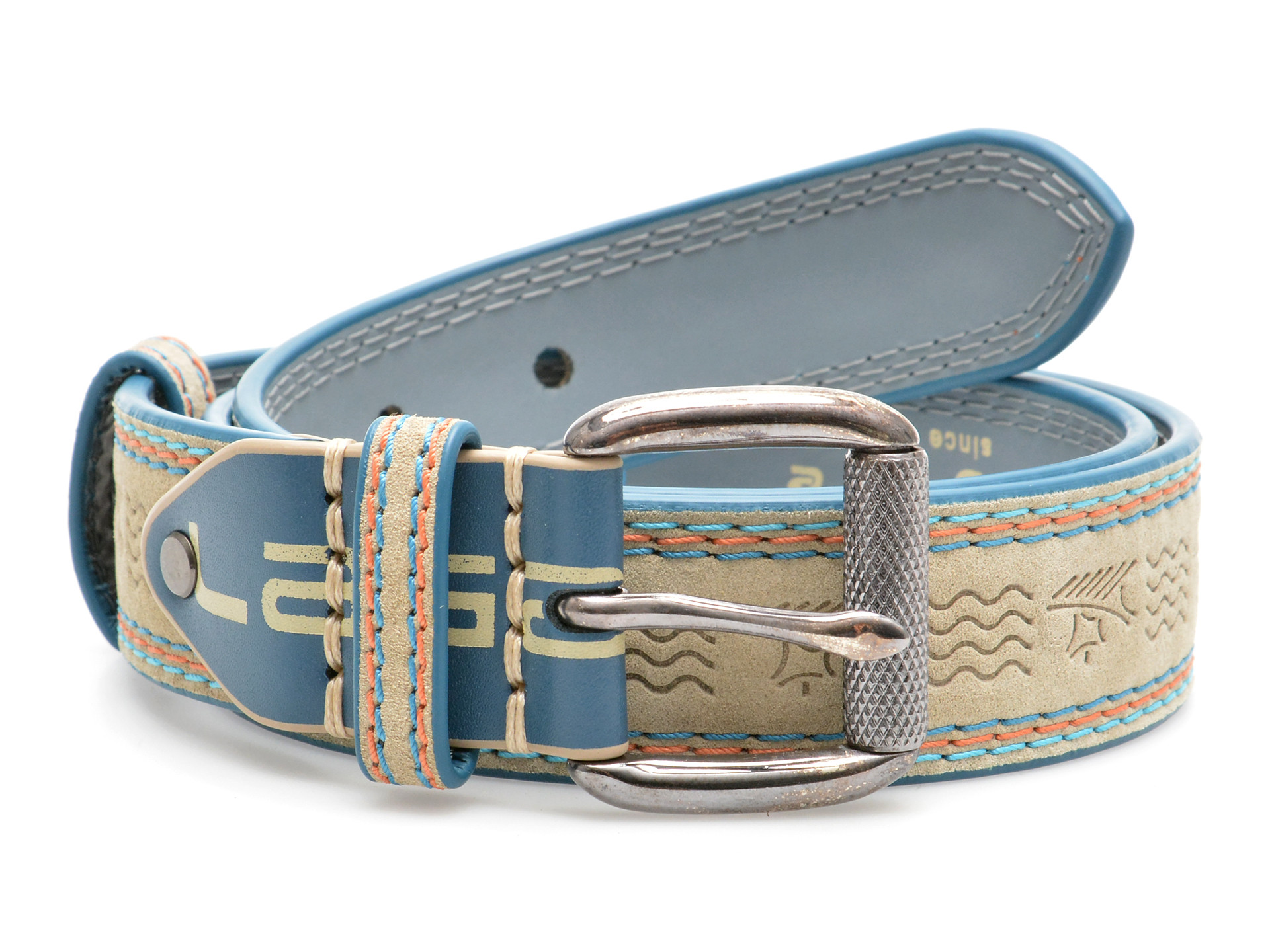 Curea LA GALERE gri, 7871640, din piele intoarsa