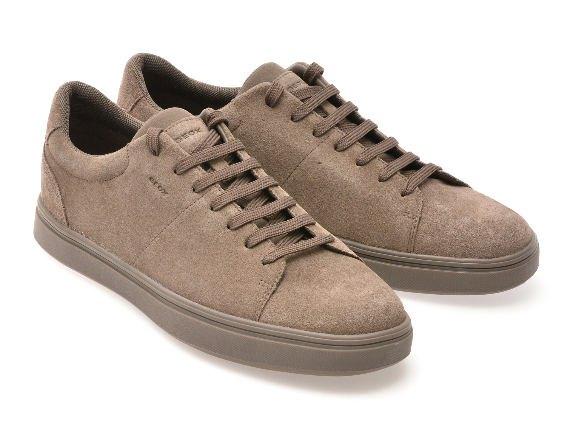 Pantofi sport GEOX gri, U55LDA, din piele intoarsa