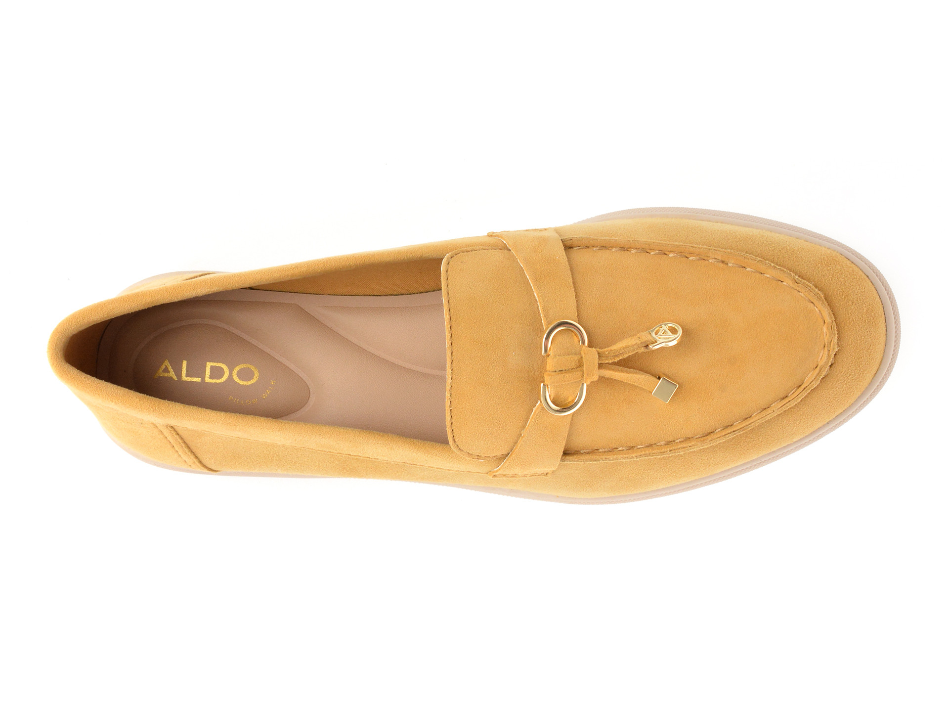 Mocasini ALDO galbeni, CRERAS-IN 750, din piele intoarsa