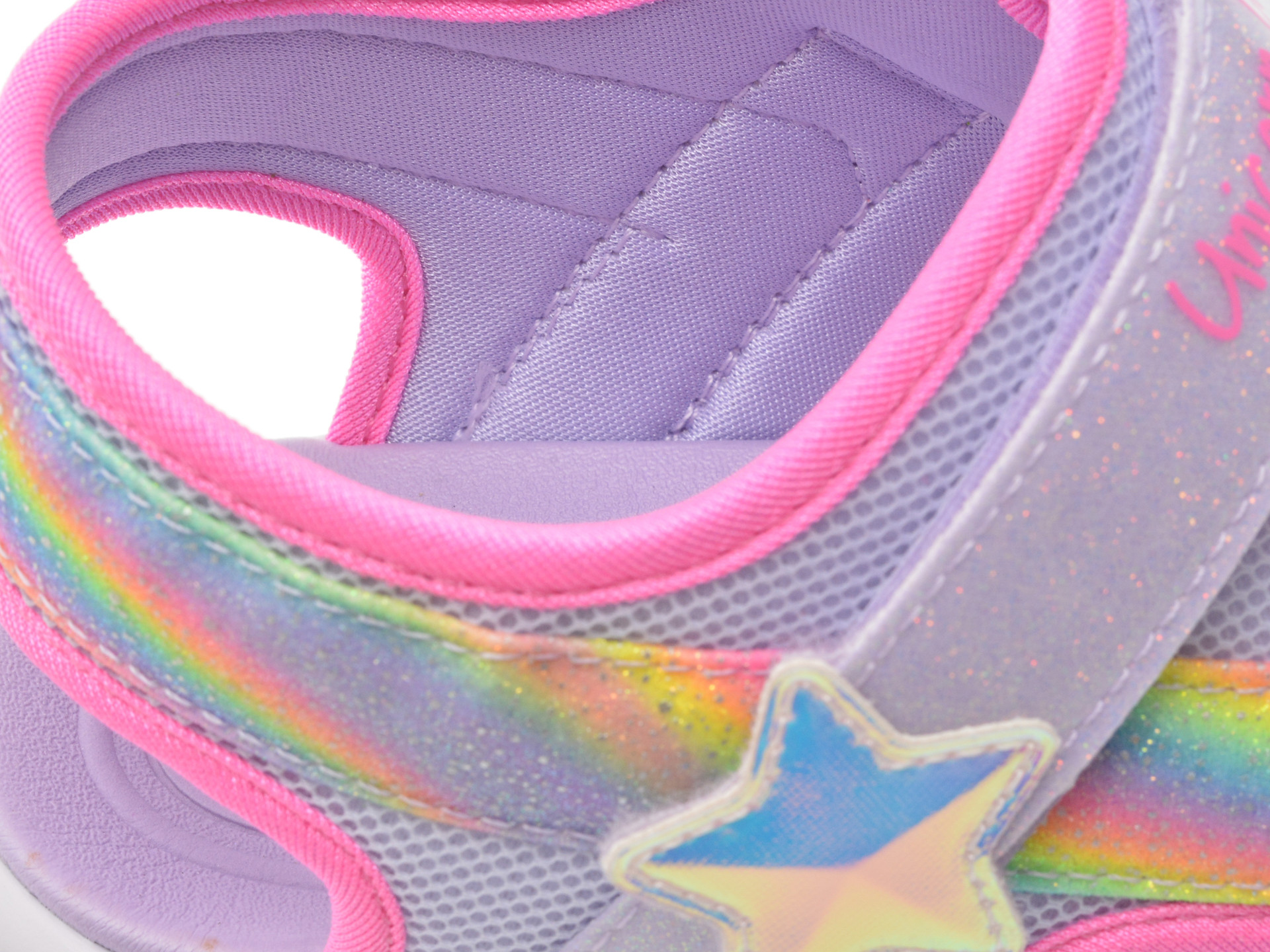 Sandale SKECHERS mov, UNICORN DREAMS, din material textil