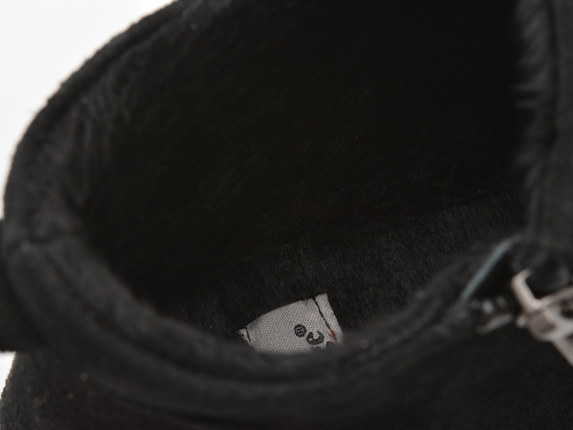 Ghete IMAGE negre, 213113, din piele intoarsa