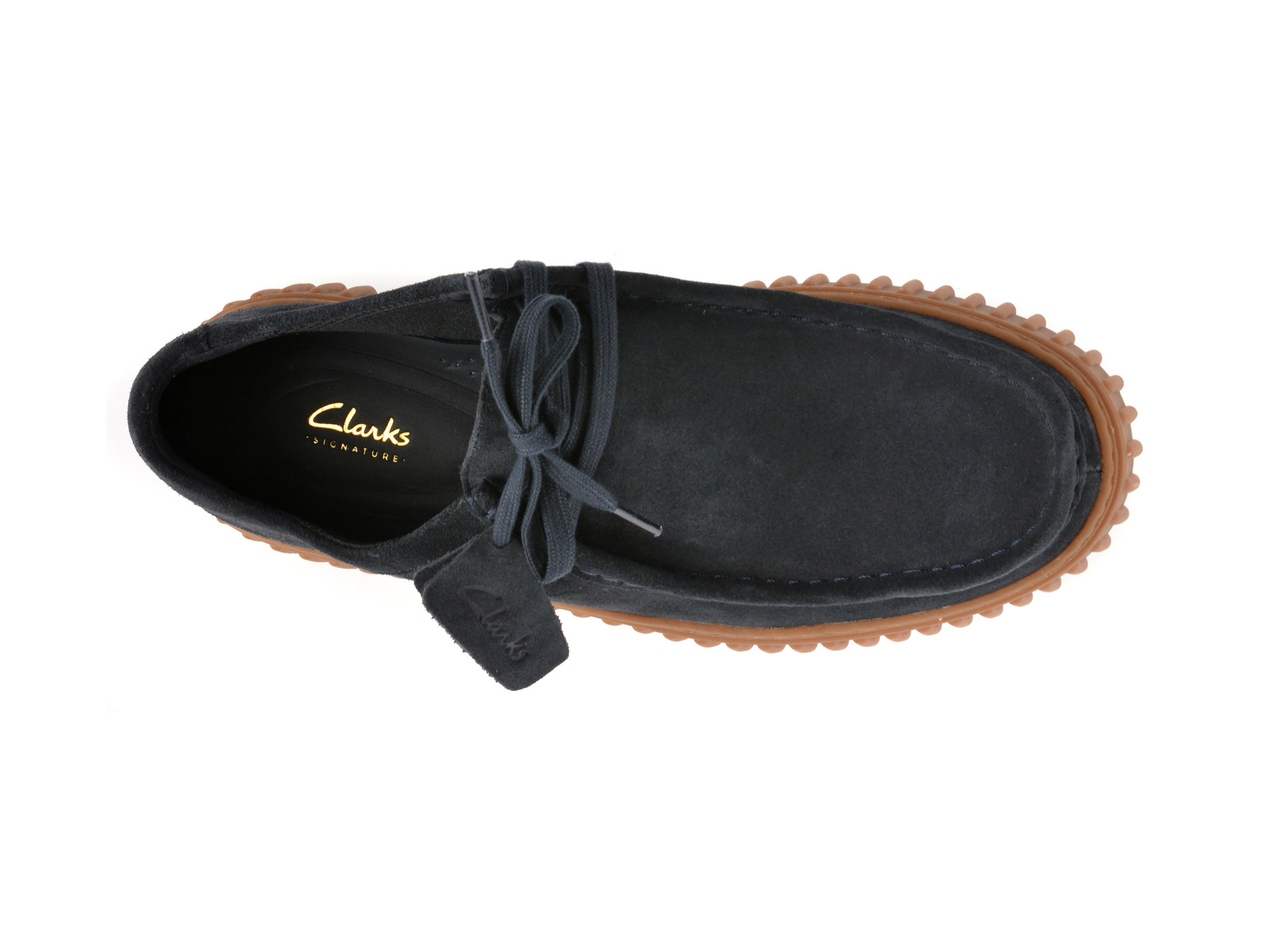 Mocasini CLARKS bleumarin, TORHILL LO, din piele intoarsa