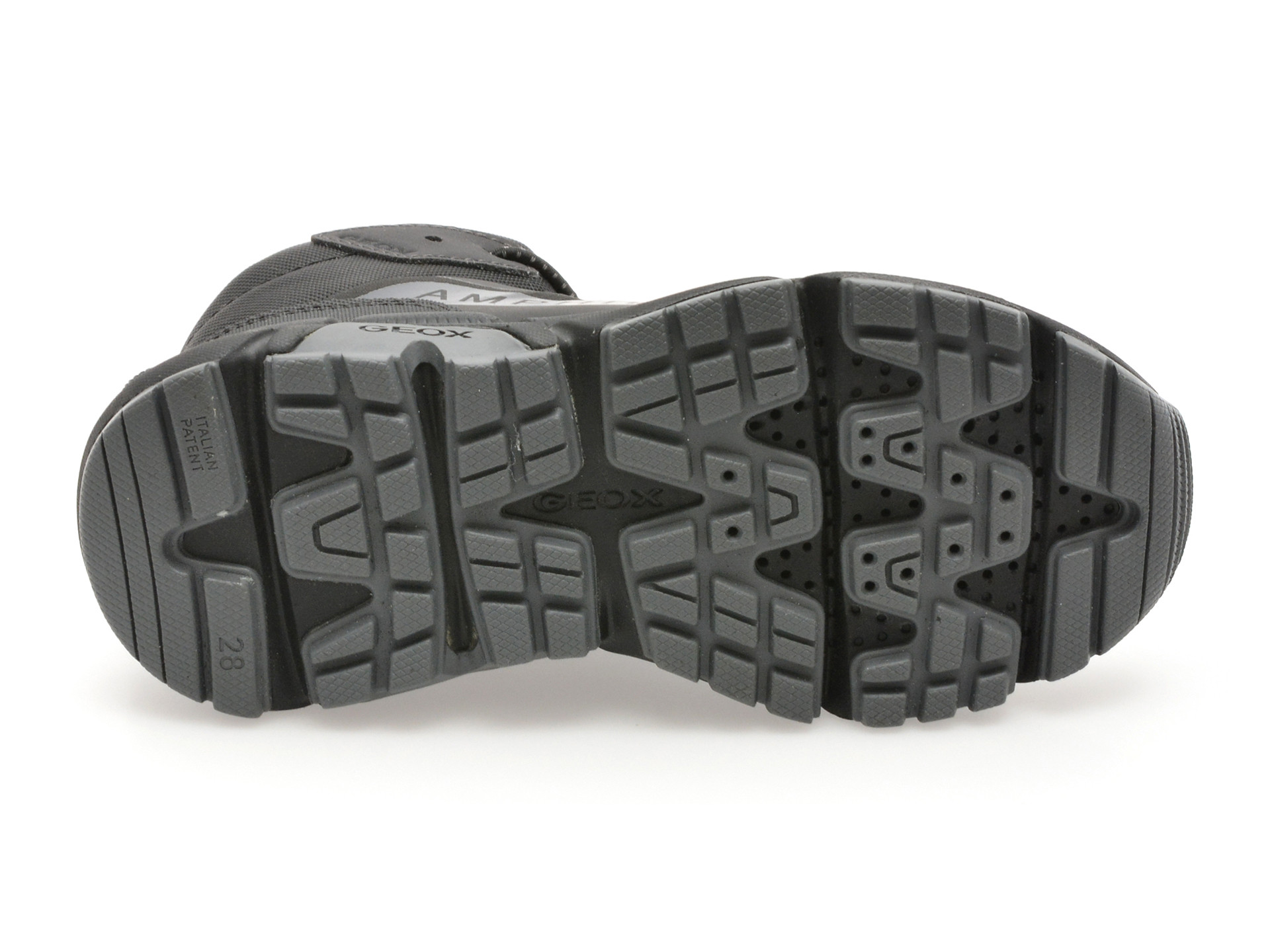 Ghete GEOX negre, J46LCA, din material textil